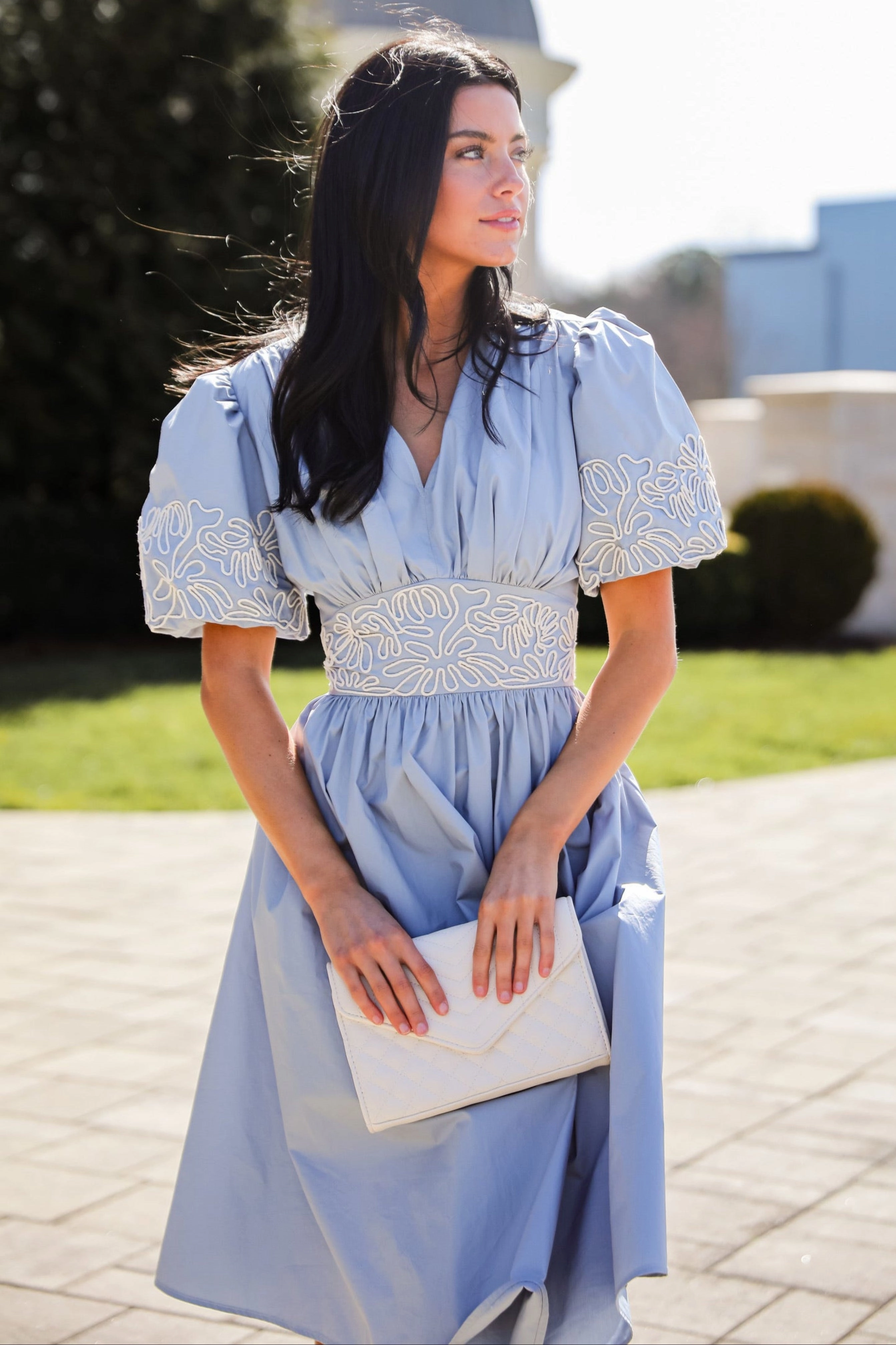 Garden Scene Simple Mood FINAL SALE - Phenomenal Sweetness Denim Midi Dress