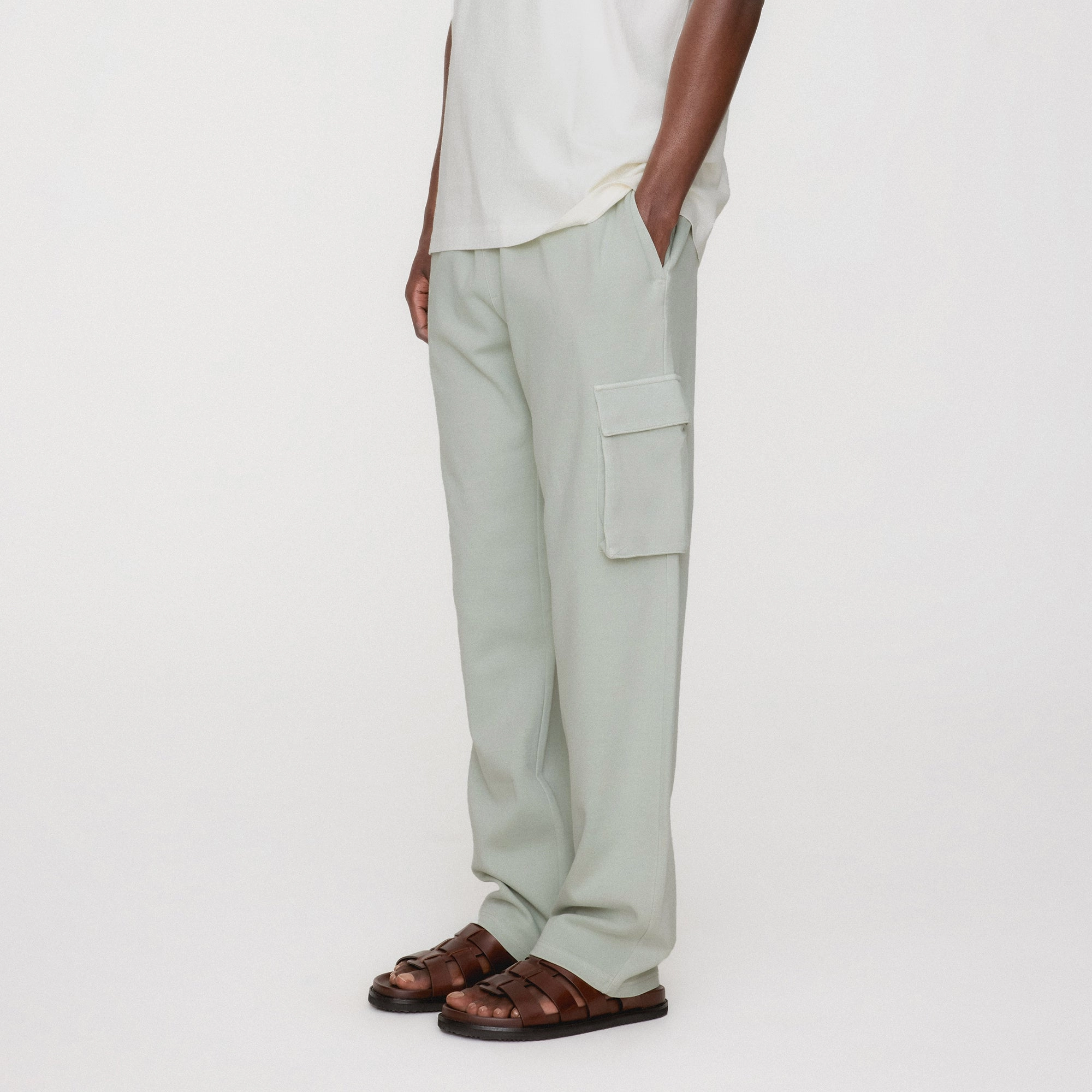 Kith Crystal Wash Interlock Bryson Cargo Pant - Exam Non Slip Waistband Moisture Wicking Fabric