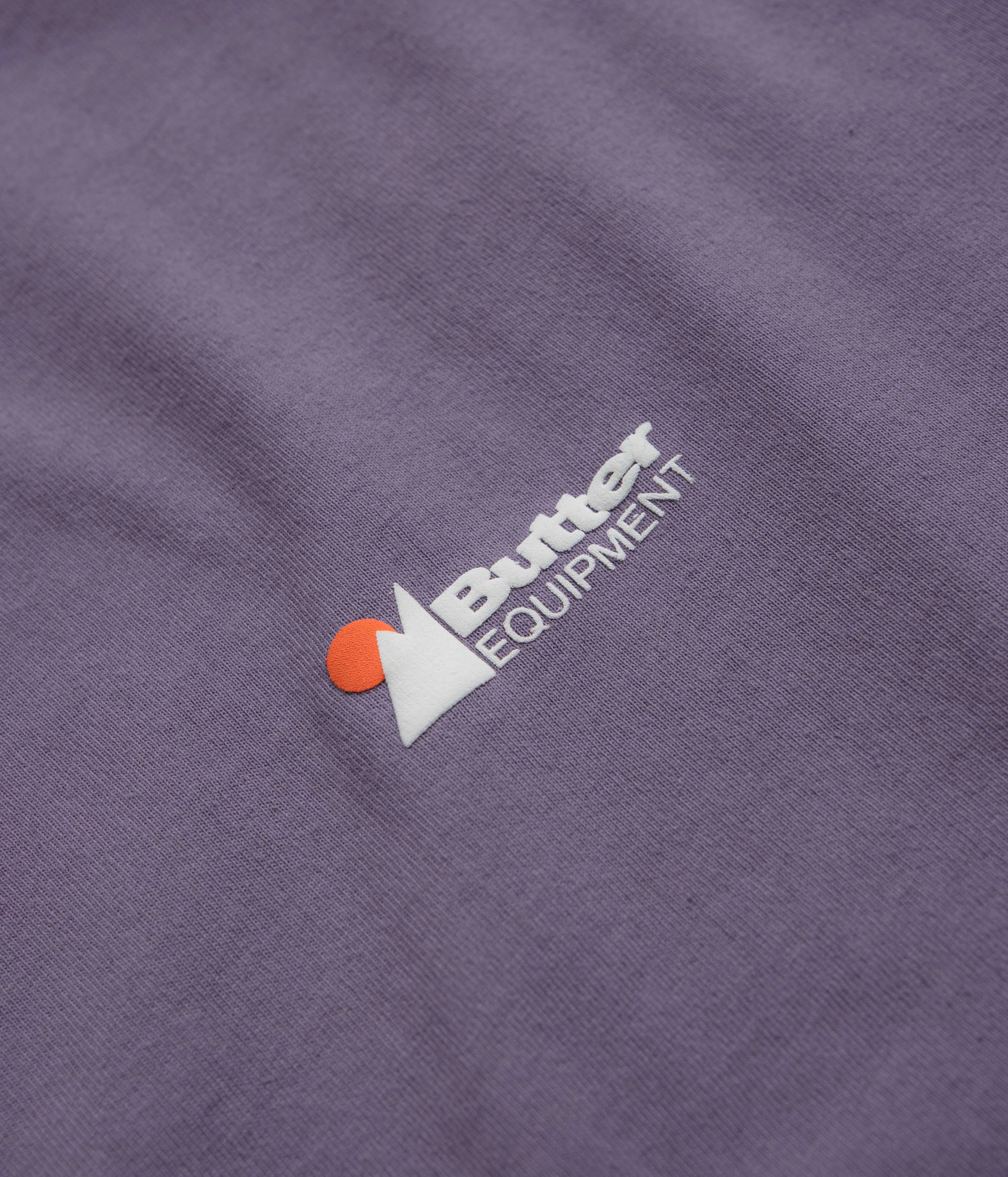 rooftop venue V neck Butter Goods Pigment Dye Long Sleeve T-Shirt - Dusk