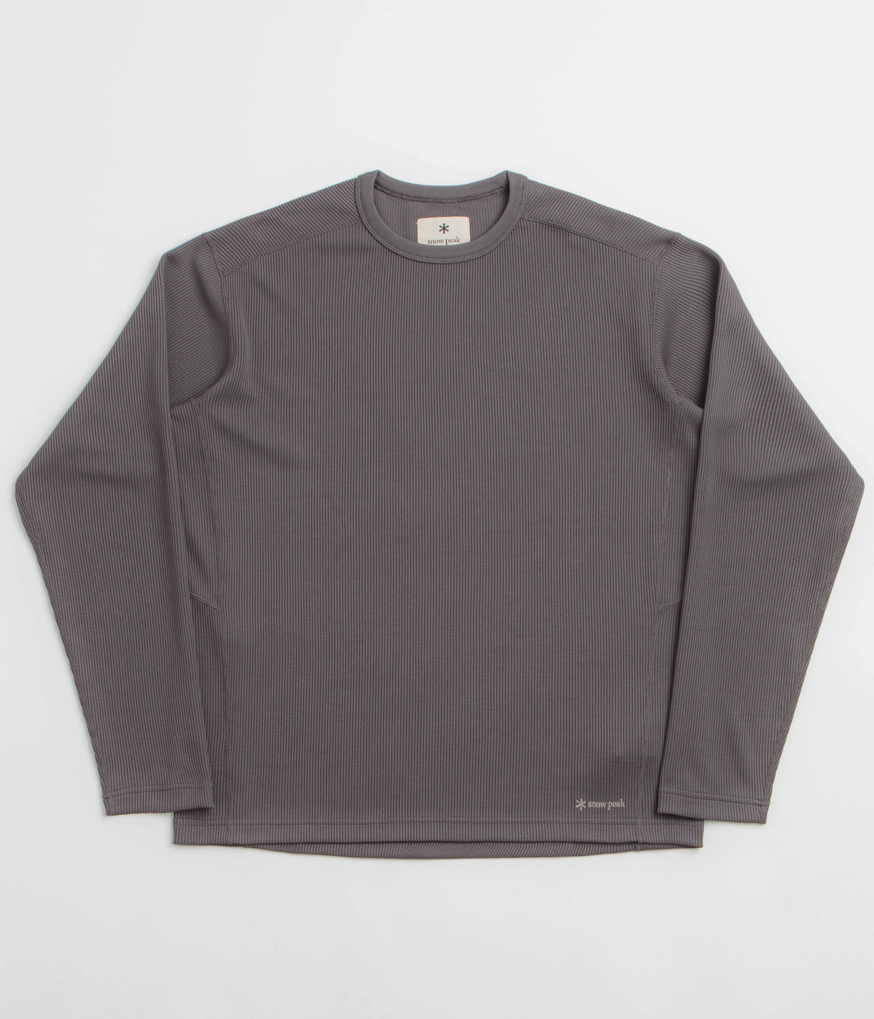 cabin event Snow Peak Dry Thermal Long Sleeve T-Shirt - Charcoal