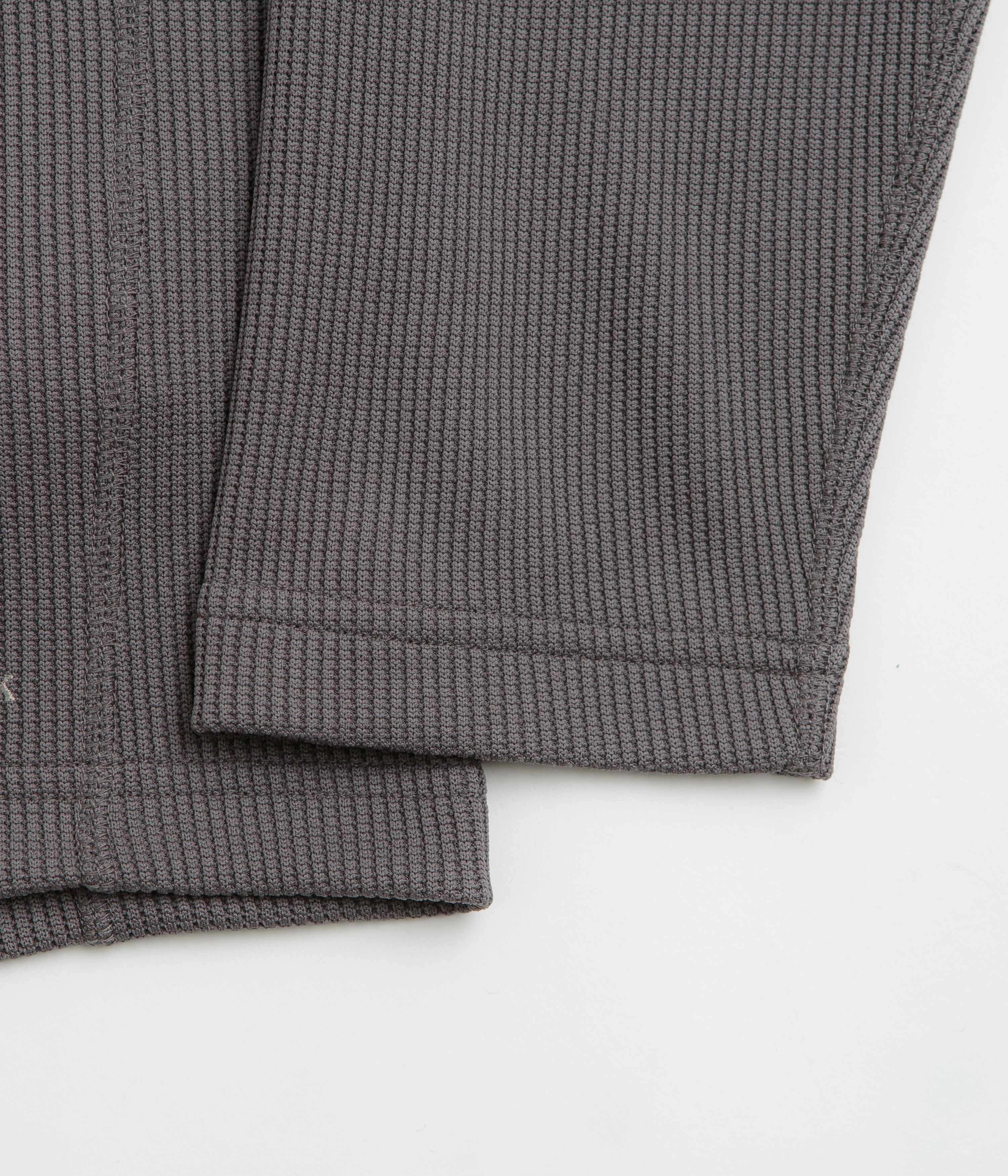 Snow Peak Dry Thermal Long Sleeve T-Shirt - Charcoal arcade event college event