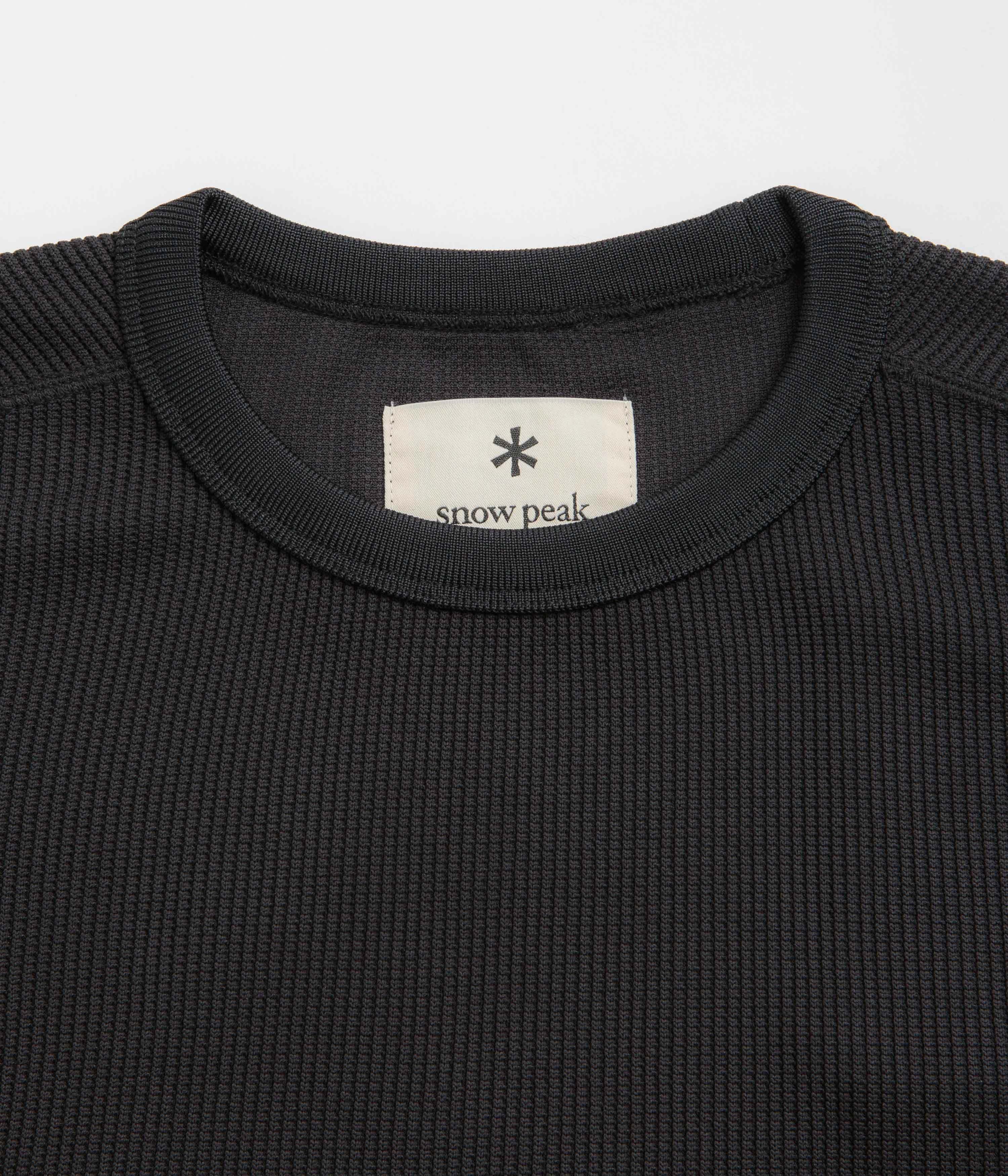 ethnic hem Theatre Snow Peak Dry Thermal T-Shirt - Black