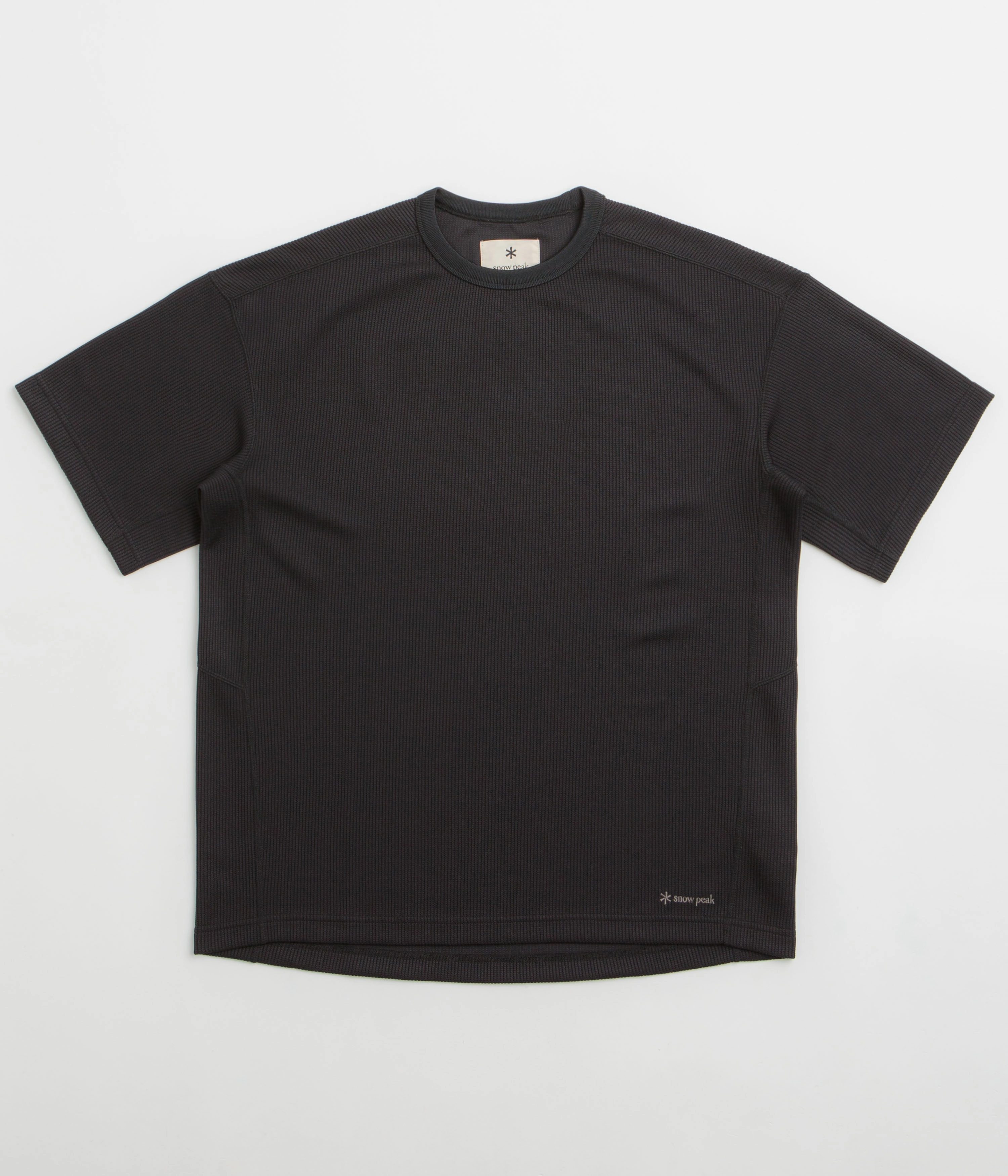Snow Peak Dry Thermal T-Shirt - Black peak season