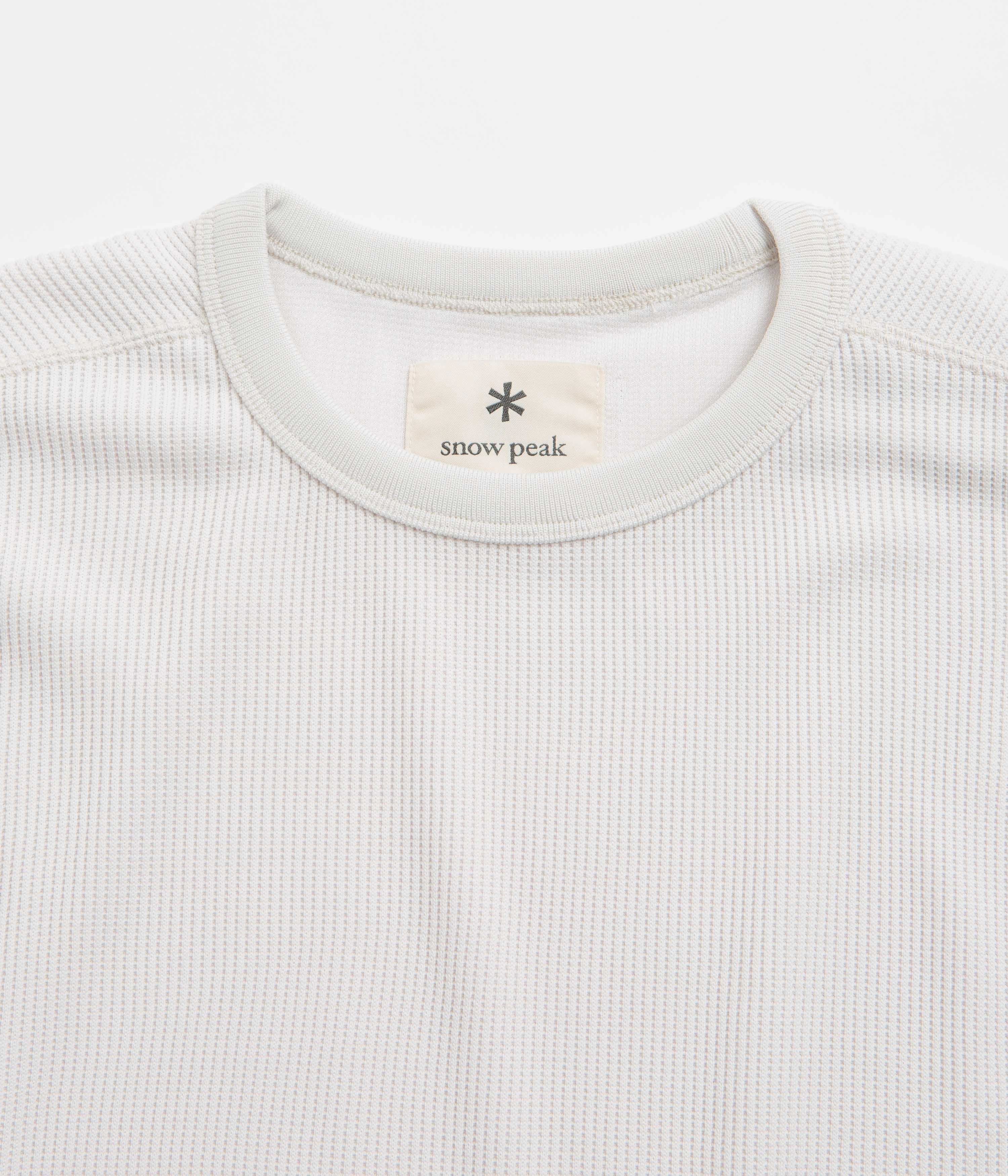 Fair trade blazer silhouette Snow Peak Dry Thermal T-Shirt - Off White