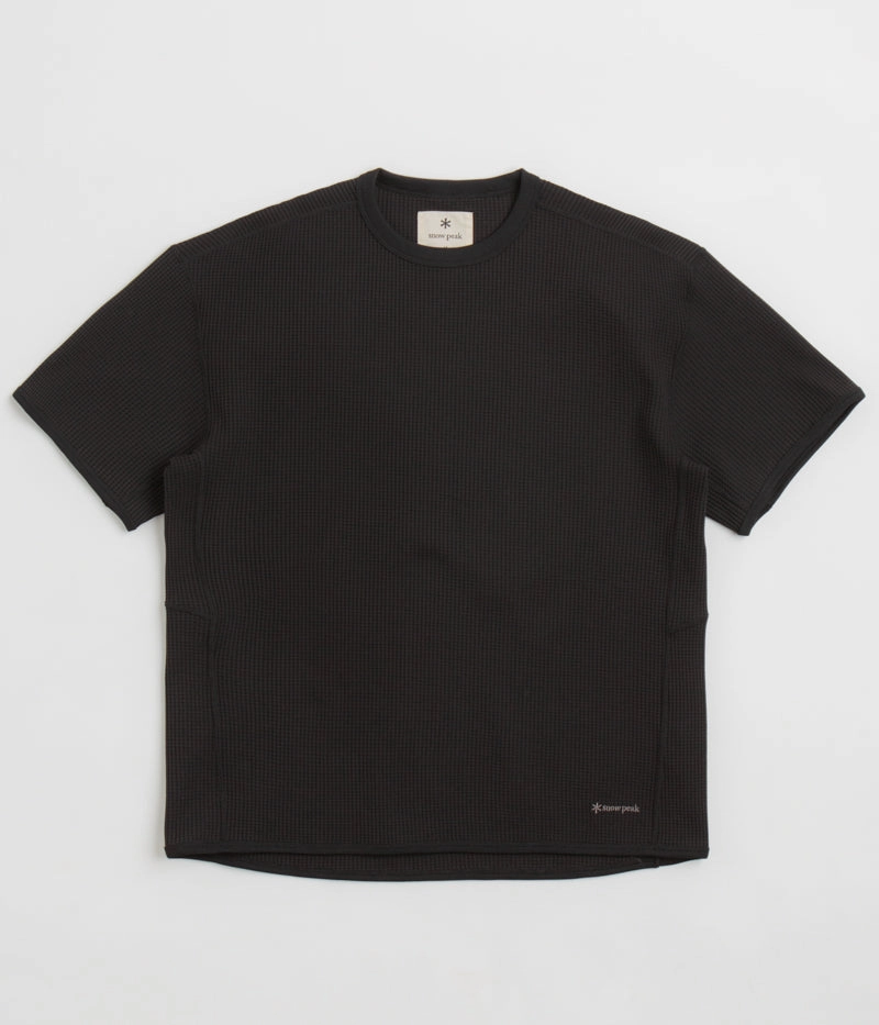 home event Snow Peak Dry Waffle T-Shirt - Black