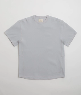 Snow Peak Dry Waffle T-Shirt - Light Grey Fitted Silhouette