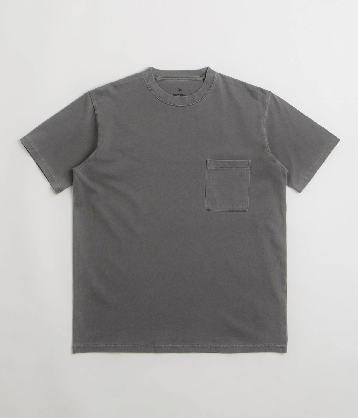 Snow Peak Garment Dyed T-Shirt - Charcoal Size medium semi-formal event
