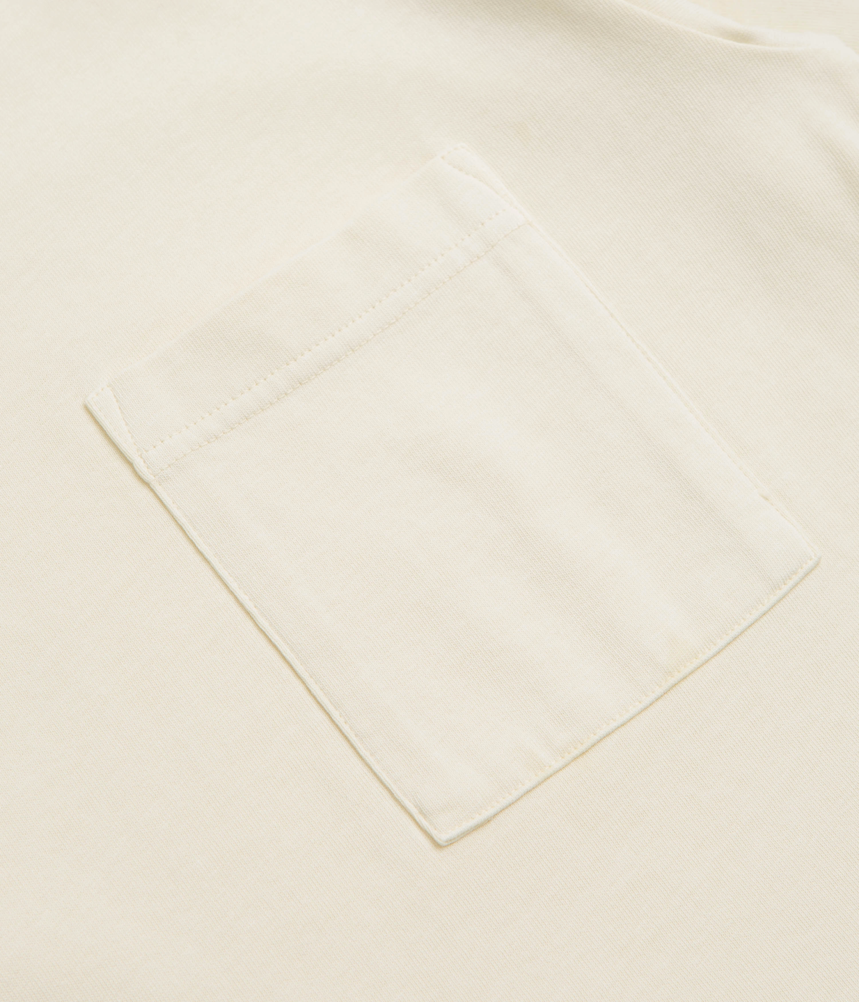 Snow Peak Garment Dyed T-Shirt - Ivory blended fabric