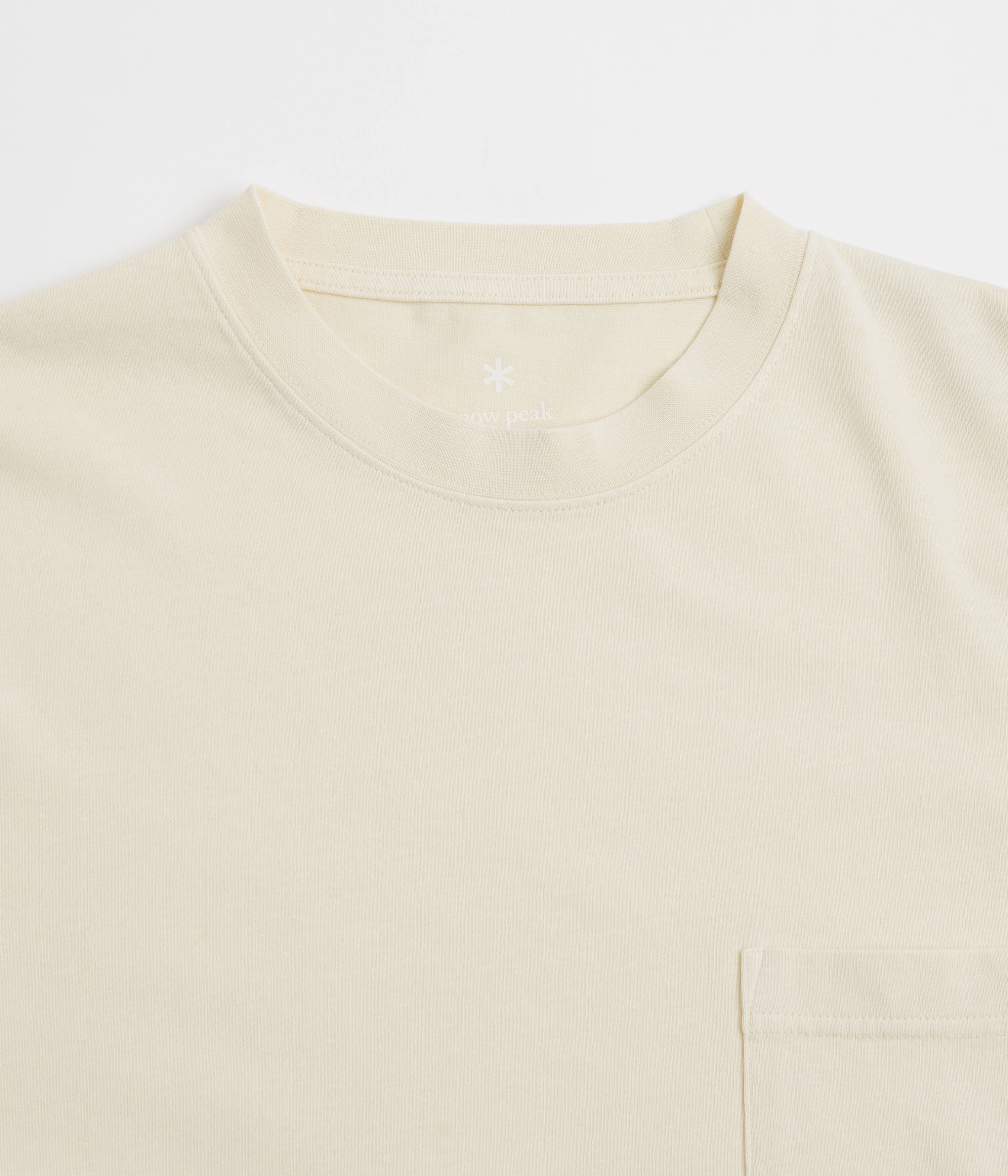 Snow Peak Garment Dyed T-Shirt - Ivory semi-formal event concert event