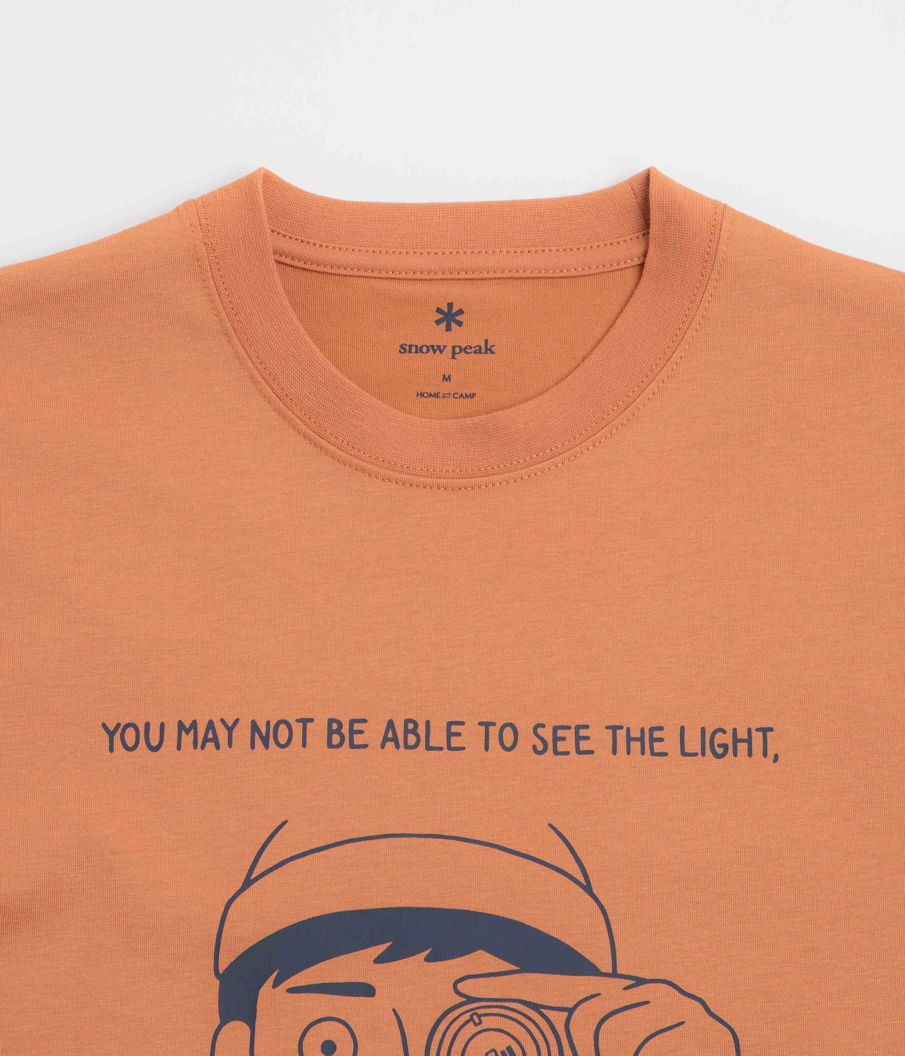 Snow Peak Lantern Eye T-Shirt - Orange humid environment solo venue event