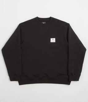 Snow Peak NSD Square Logo Sweatshirt - Black Patchwork