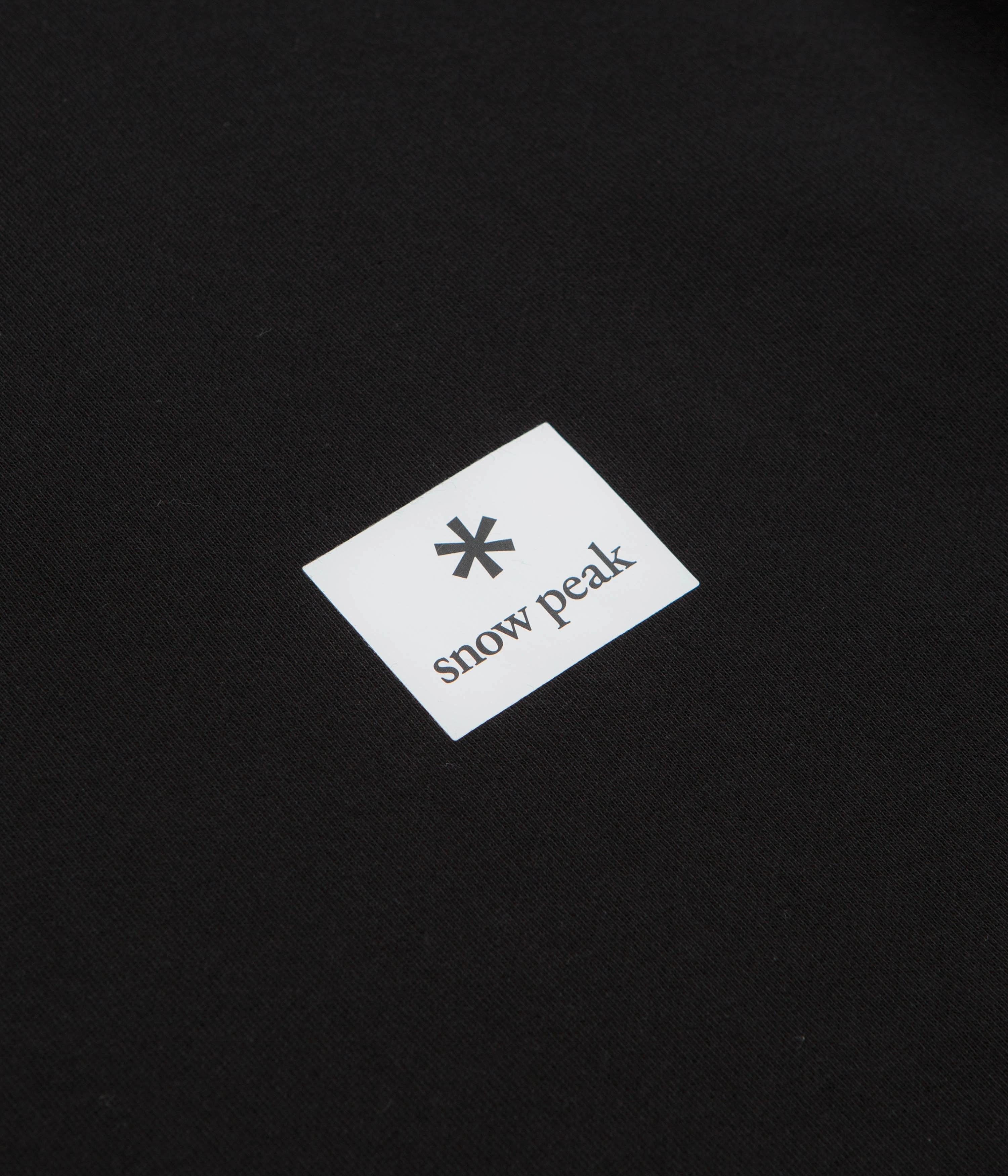 product weekend wearability Snow Peak NSD Square Logo Sweatshirt - Black