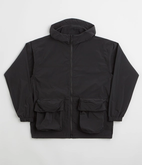 Snow Peak Nylon Tussah Jacket - Black Indoor Use Adjustable Waist Tabs