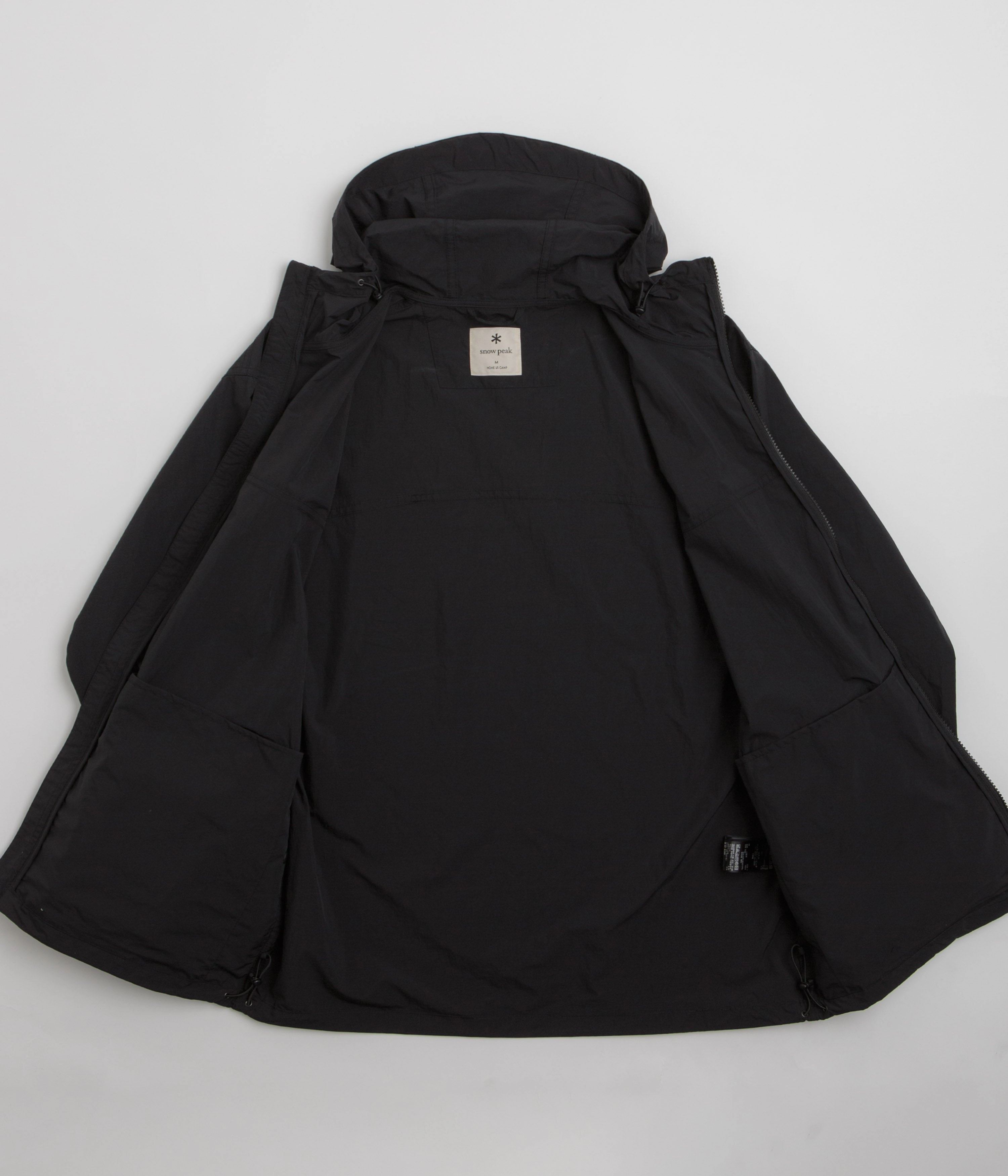 Snow Peak Nylon Tussah Jacket - Black quilted