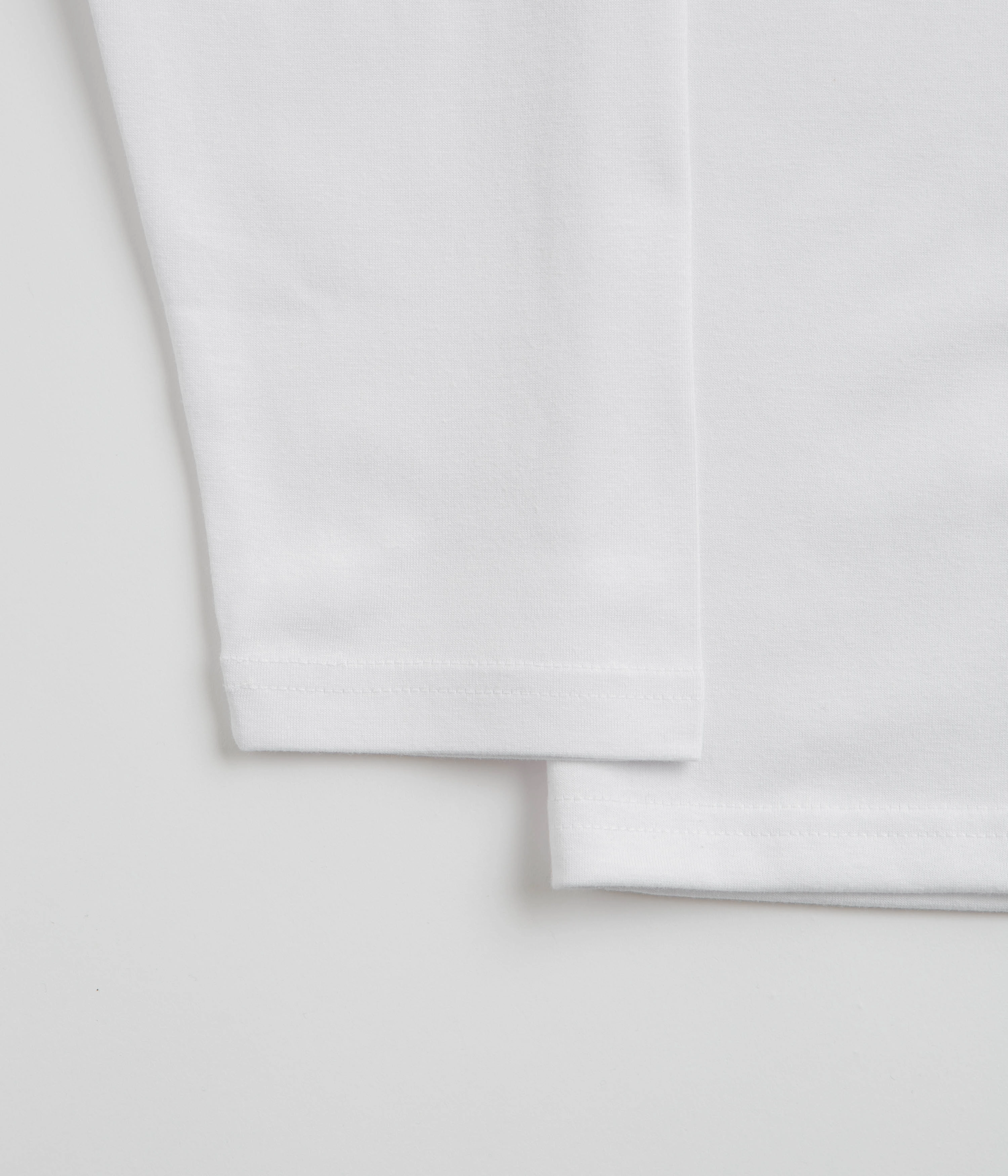 Snow Peak Onepoint Logo Long Sleeve T-Shirt - White running venue