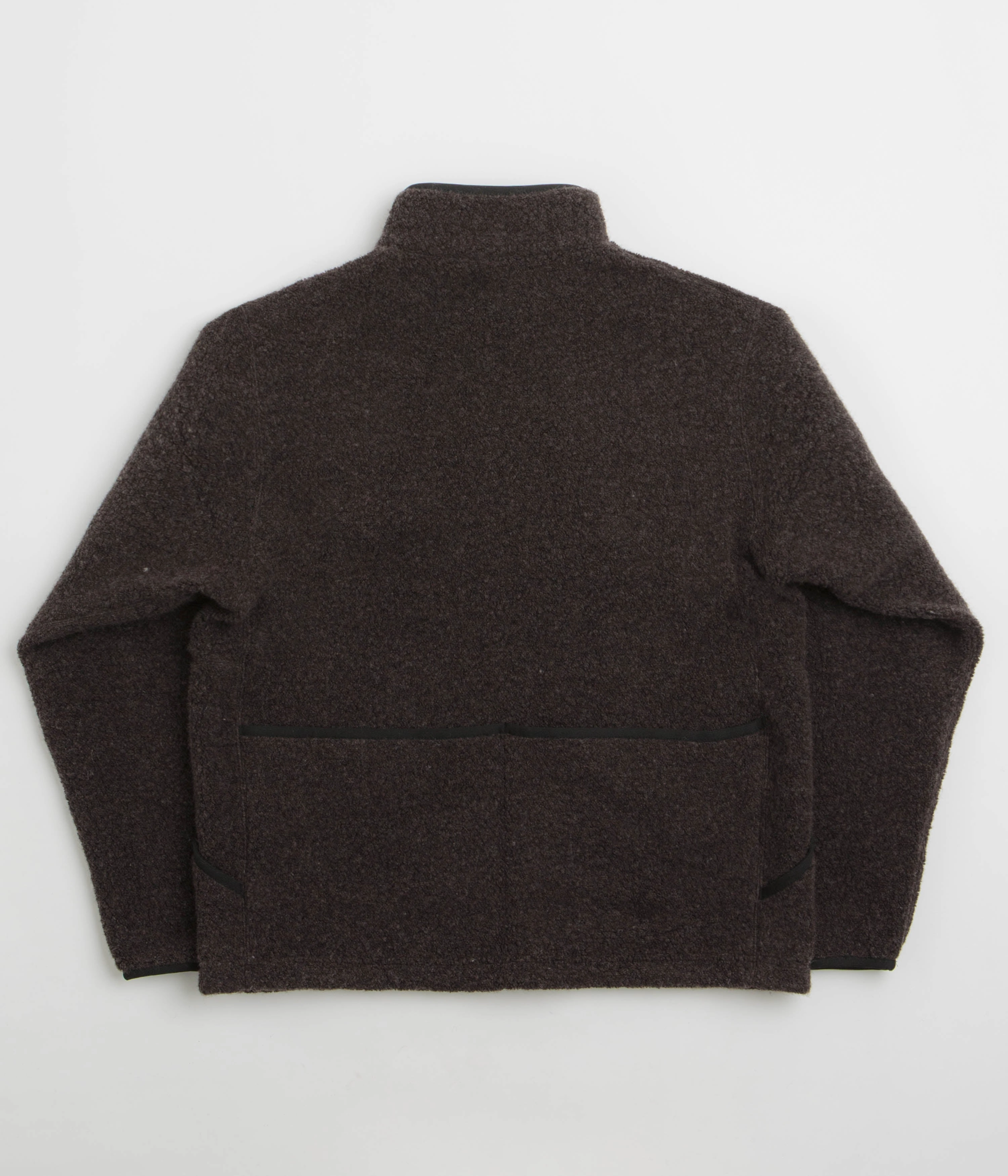 Snow Peak Recycled Wool Boa Sweatshirt - Dark Brown Home friendly Relaxed Apparel