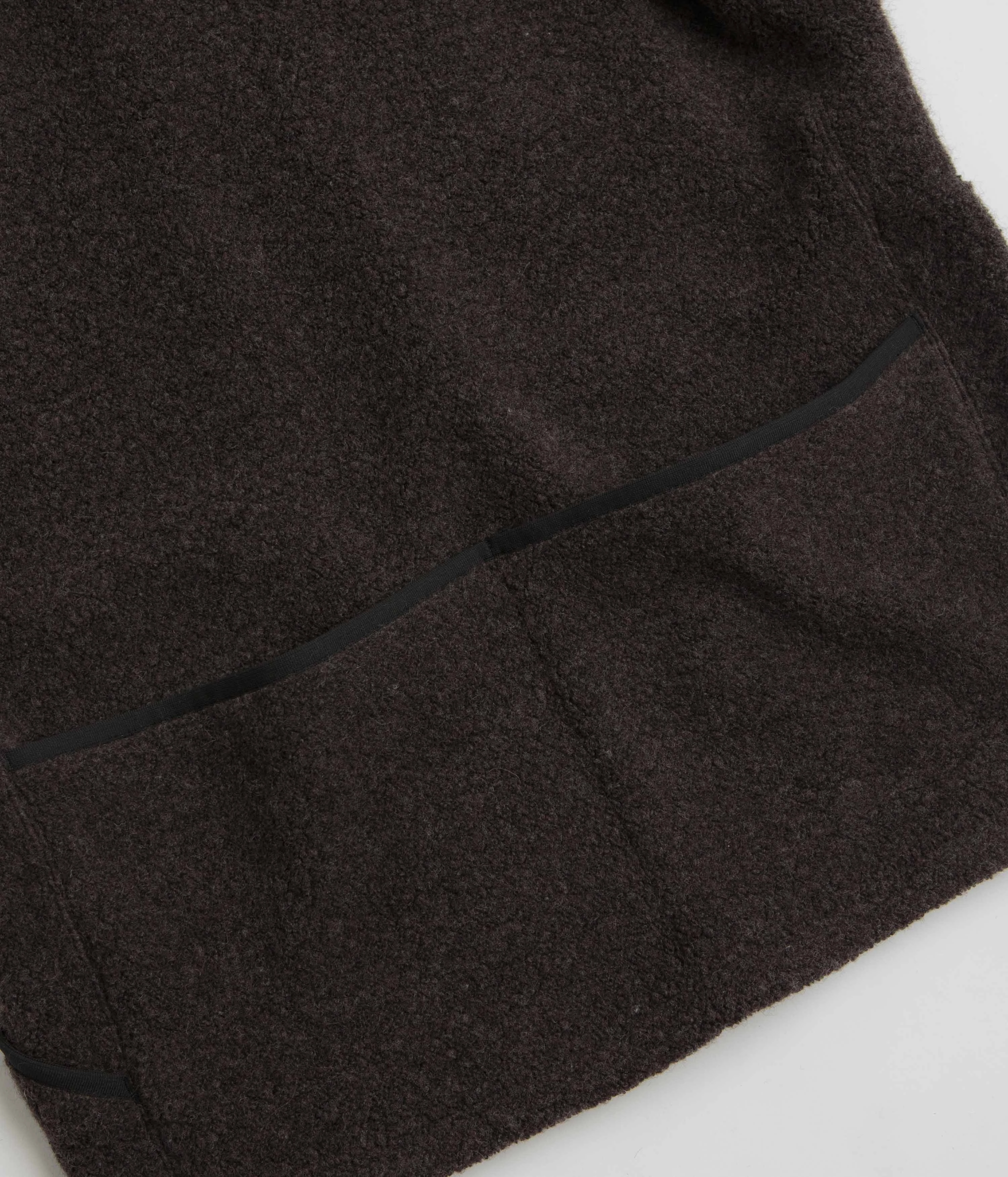 Soft Touch product sale Snow Peak Recycled Wool Boa Sweatshirt - Dark Brown