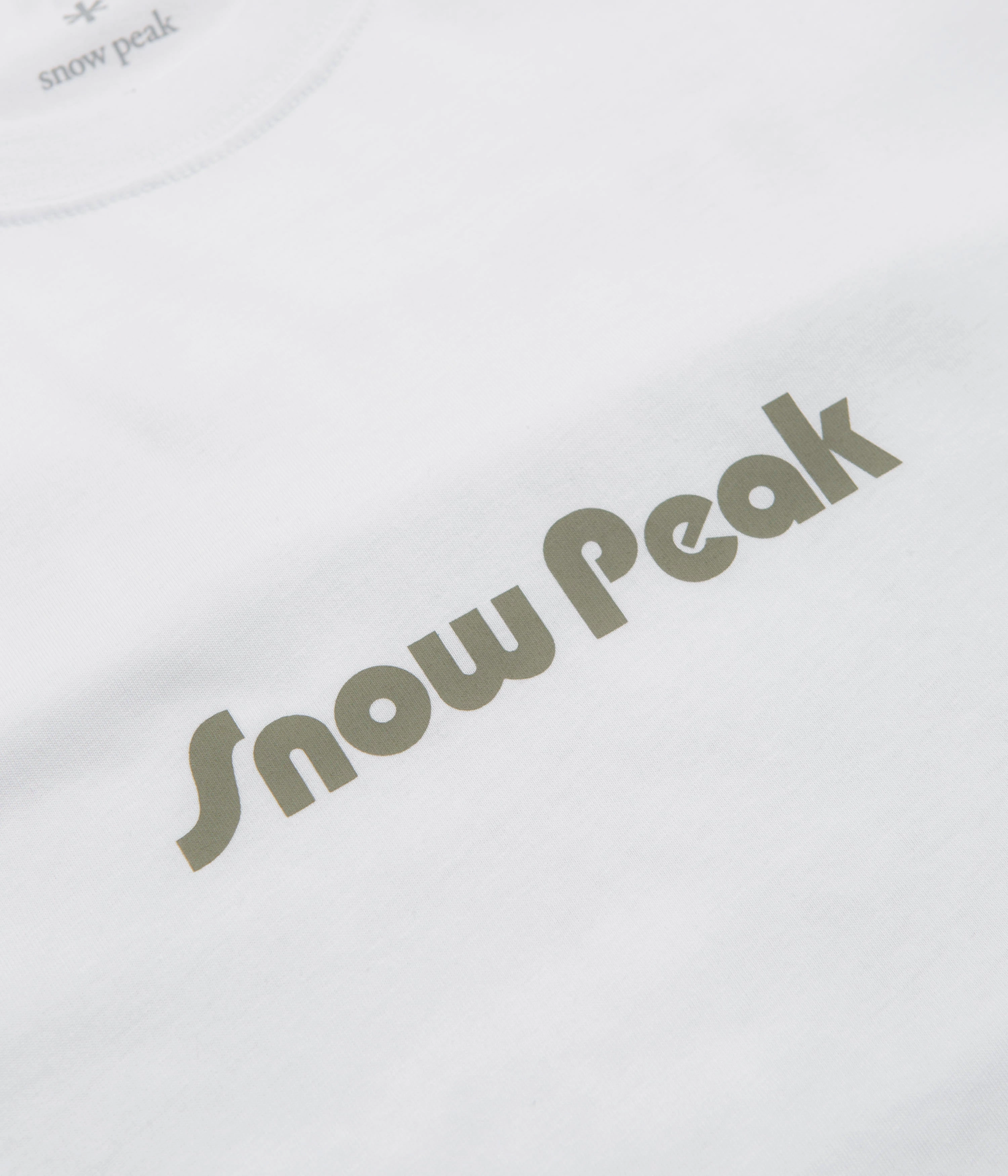 Snow Peak Unwind T-Shirt - White Short Length Size small