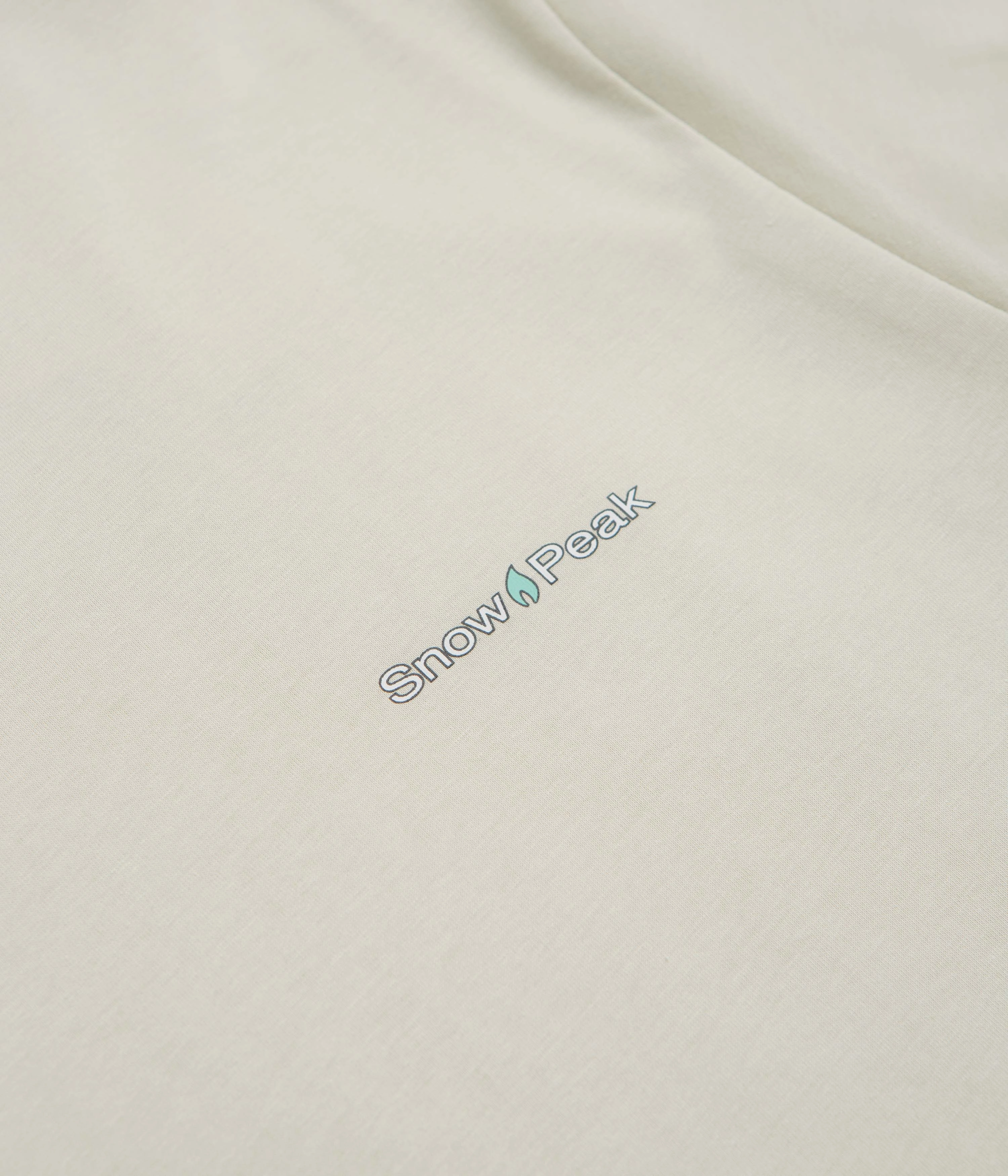 festival venue Snow Peak Warm Oneself T-Shirt - Light Beige