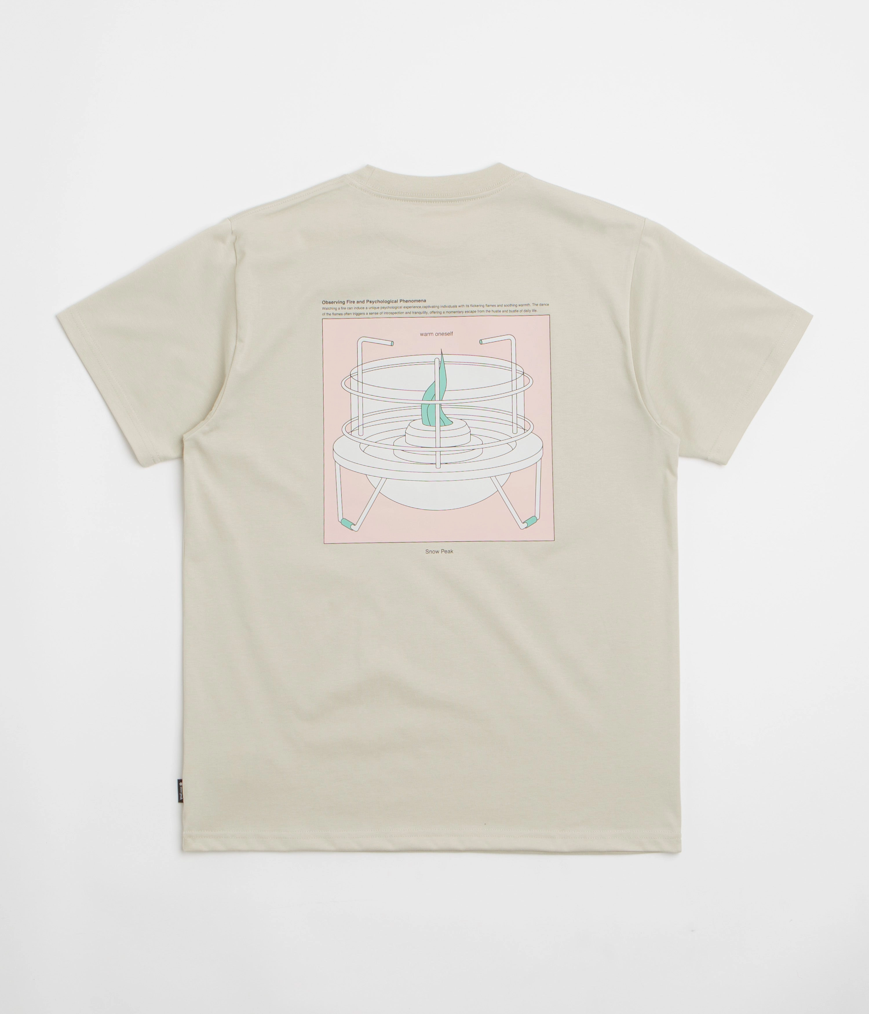 Floral Print sunglasses Snow Peak Warm Oneself T-Shirt - Light Beige