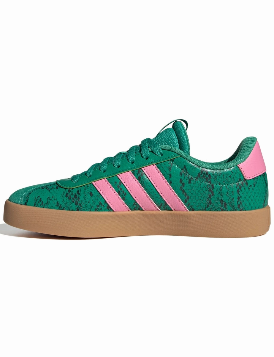 VL Court 3.0 Shoes - Court Green/Bliss Pink/Gold Metallic LightweightUpper