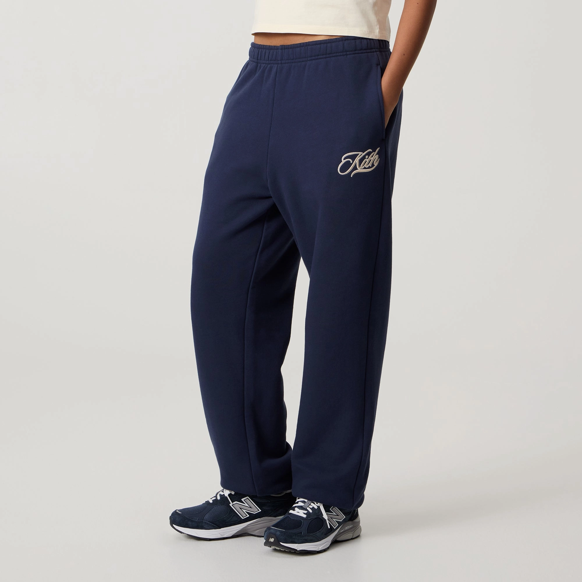 Kith Women Chelsea III Varsity Sweatpant - Nocturnal Easy Motion