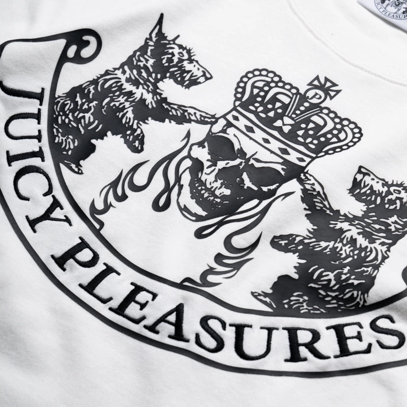 dress silhouette Pleasures Skull Crest Heavyweight Tee - White