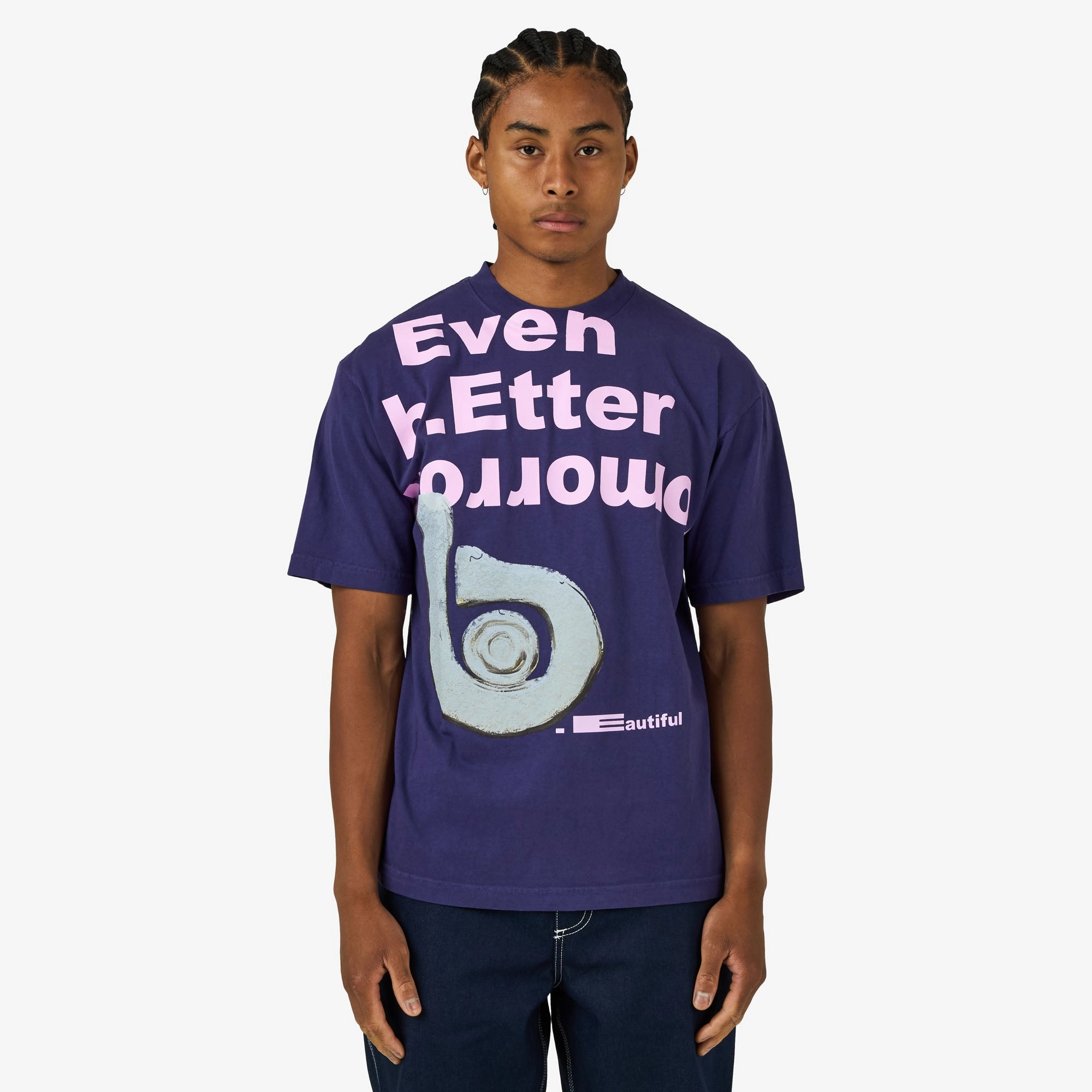 b.Eautiful Even Better Tomorrow T-Shirt Purple city break