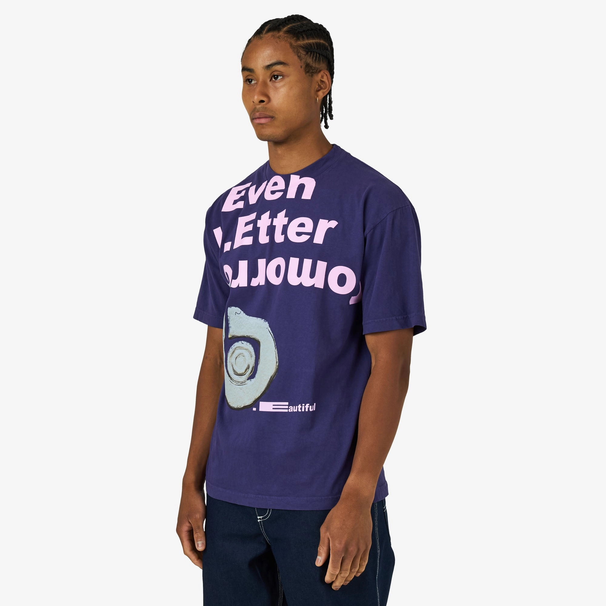 Performance Wear sheath silhouette b.Eautiful Even Better Tomorrow T-Shirt Purple