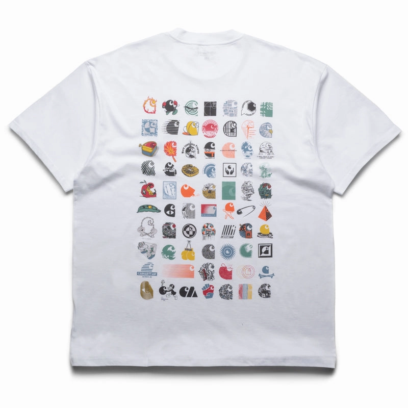 Asian size American size Carhartt WIP C Logo Archive Tee - White