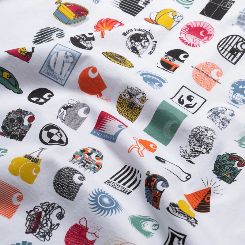 Carhartt WIP C Logo Archive Tee - White Checkered