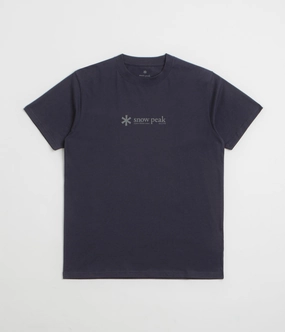 racerback Snow Peak Soft Cotton Logo T-Shirt - Navy