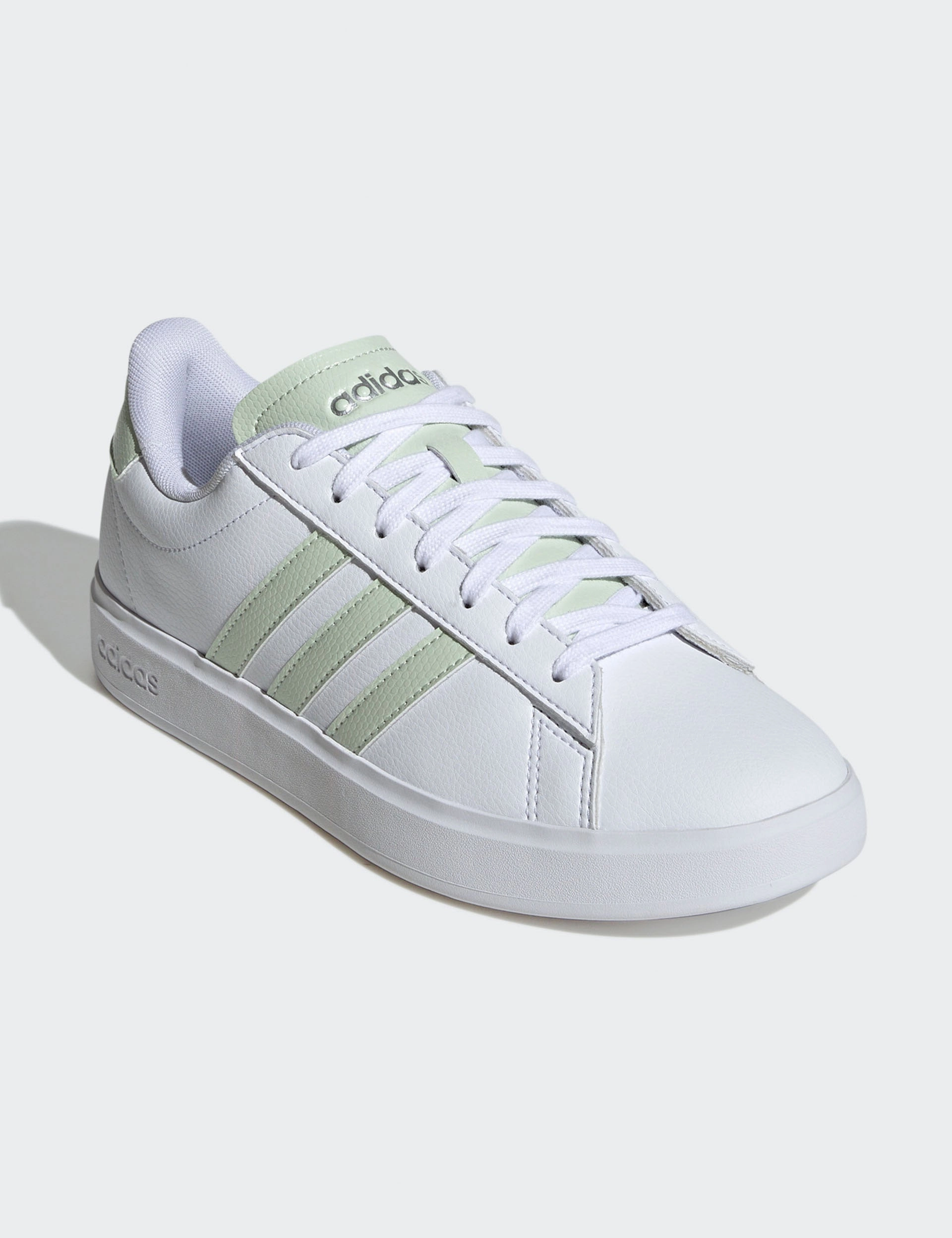 Tidy look Hop Step Grand Court 2.0 Shoes - Cloud White/Linen Green/Matte Silver