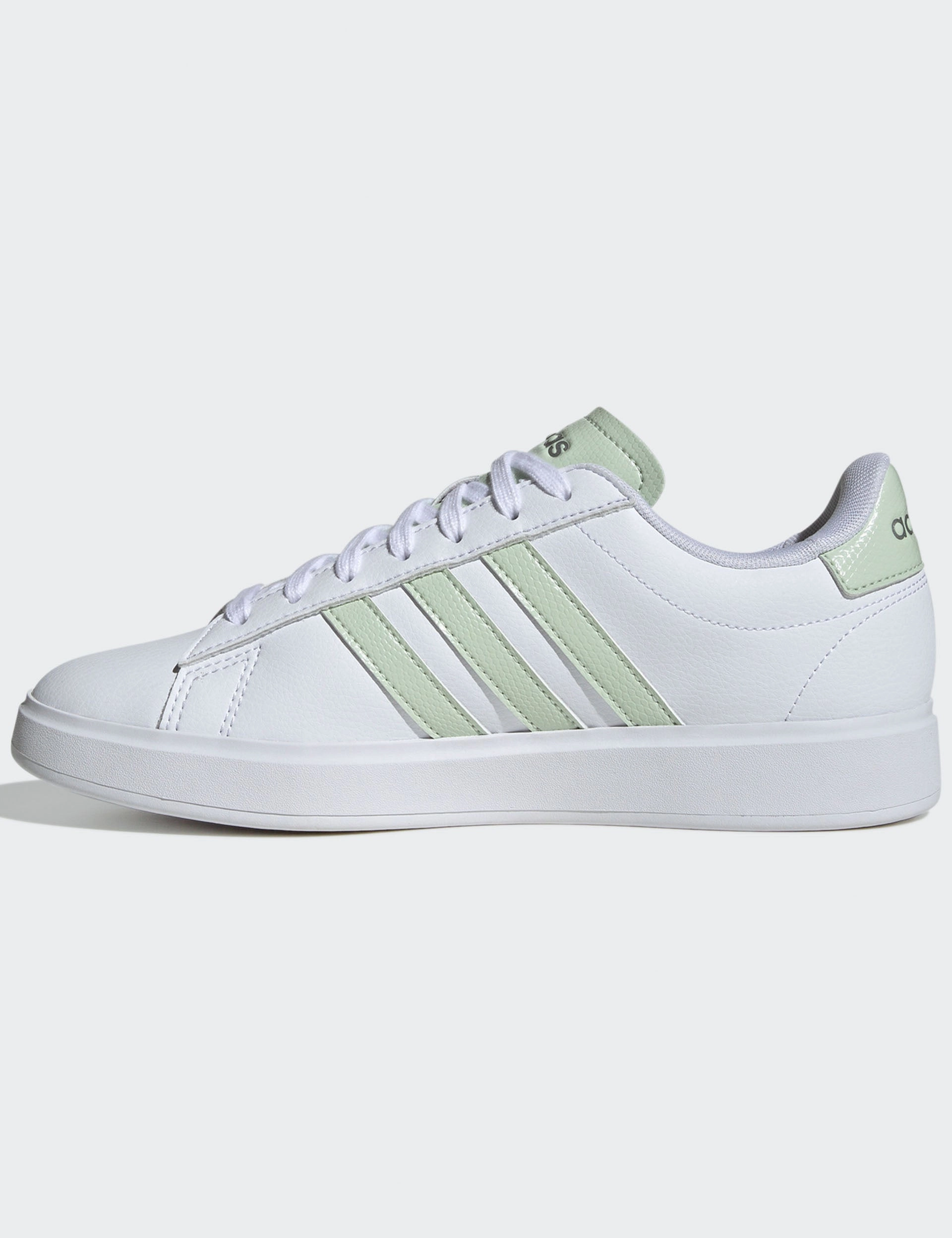 Grand Court 2.0 Shoes - Cloud White/Linen Green/Matte Silver Breath Space