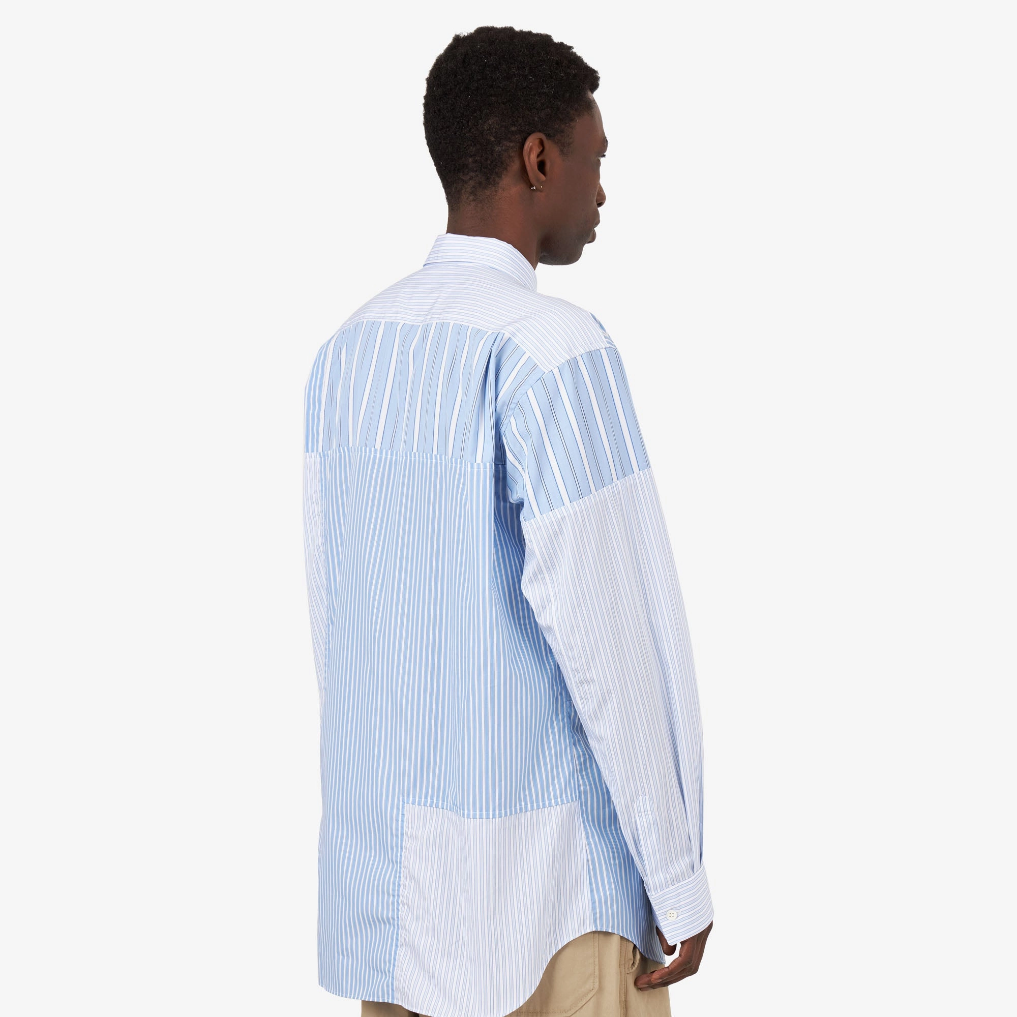 COMME des GAR?ONS Andy Warhol Cotton Shirt / Stripe Athletic Look Lightweight Feel