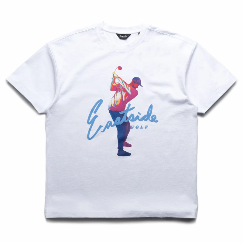 University Oeko Tex Certified Material Eastside Golf Miami "Be You" Tee - Bright White