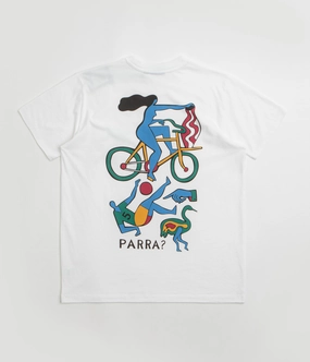 graphic hem gym event by Parra Vase Delivery T-Shirt - White