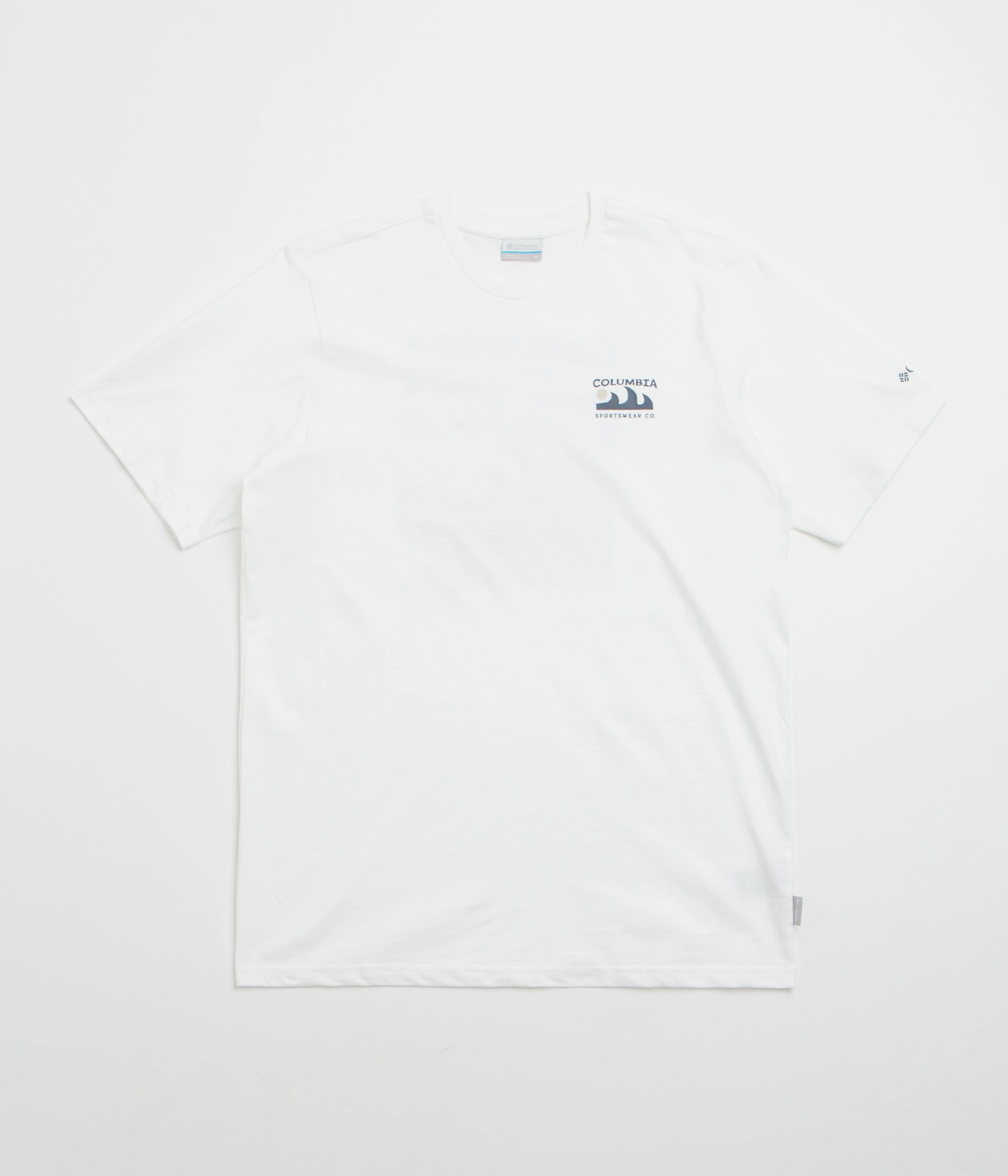 zoo Columbia Explorers Canyon Back T-Shirt - White / Peaks and Waves