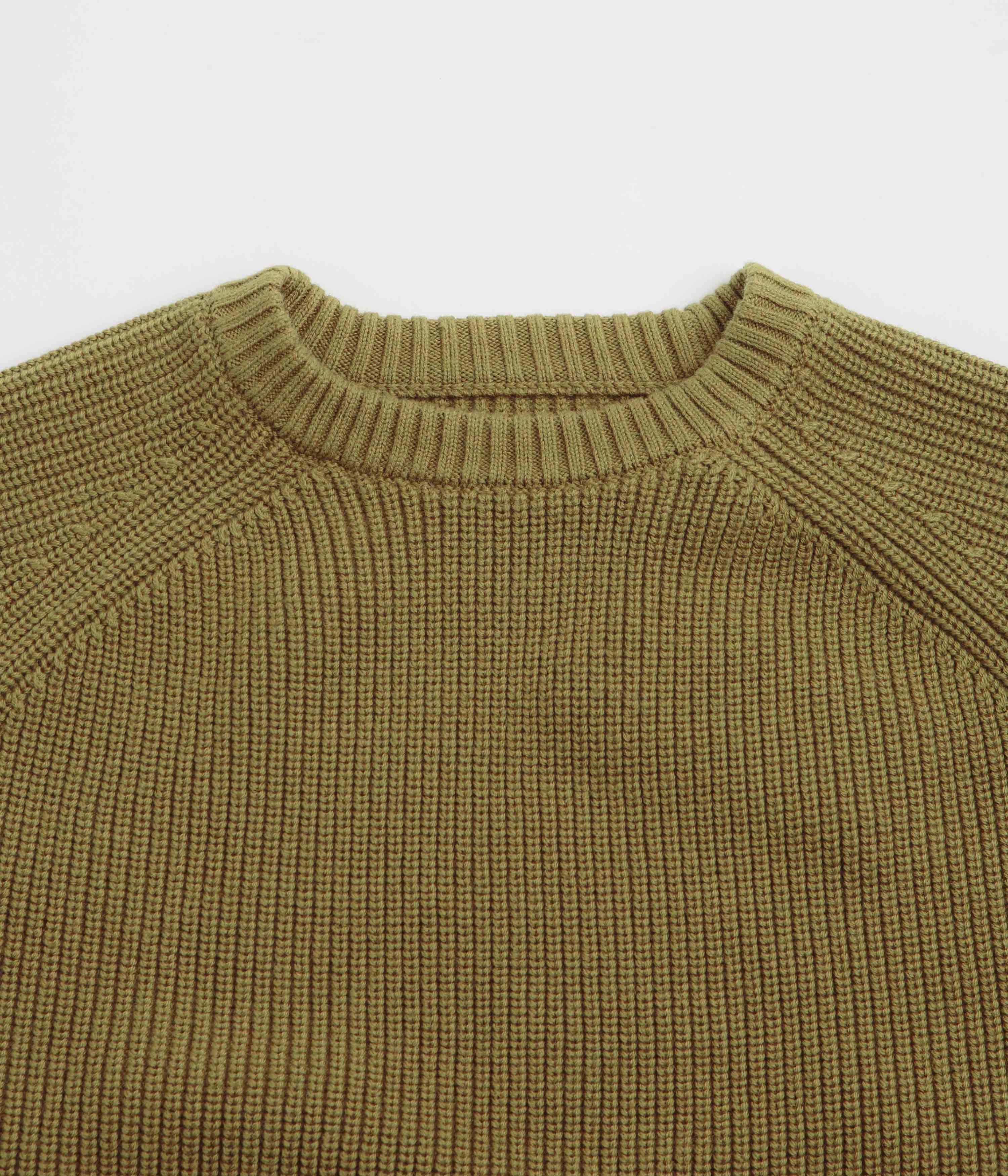 product budget friendly choice Uskees 7013 Knit Crewneck Sweatshirt - Woodland Green