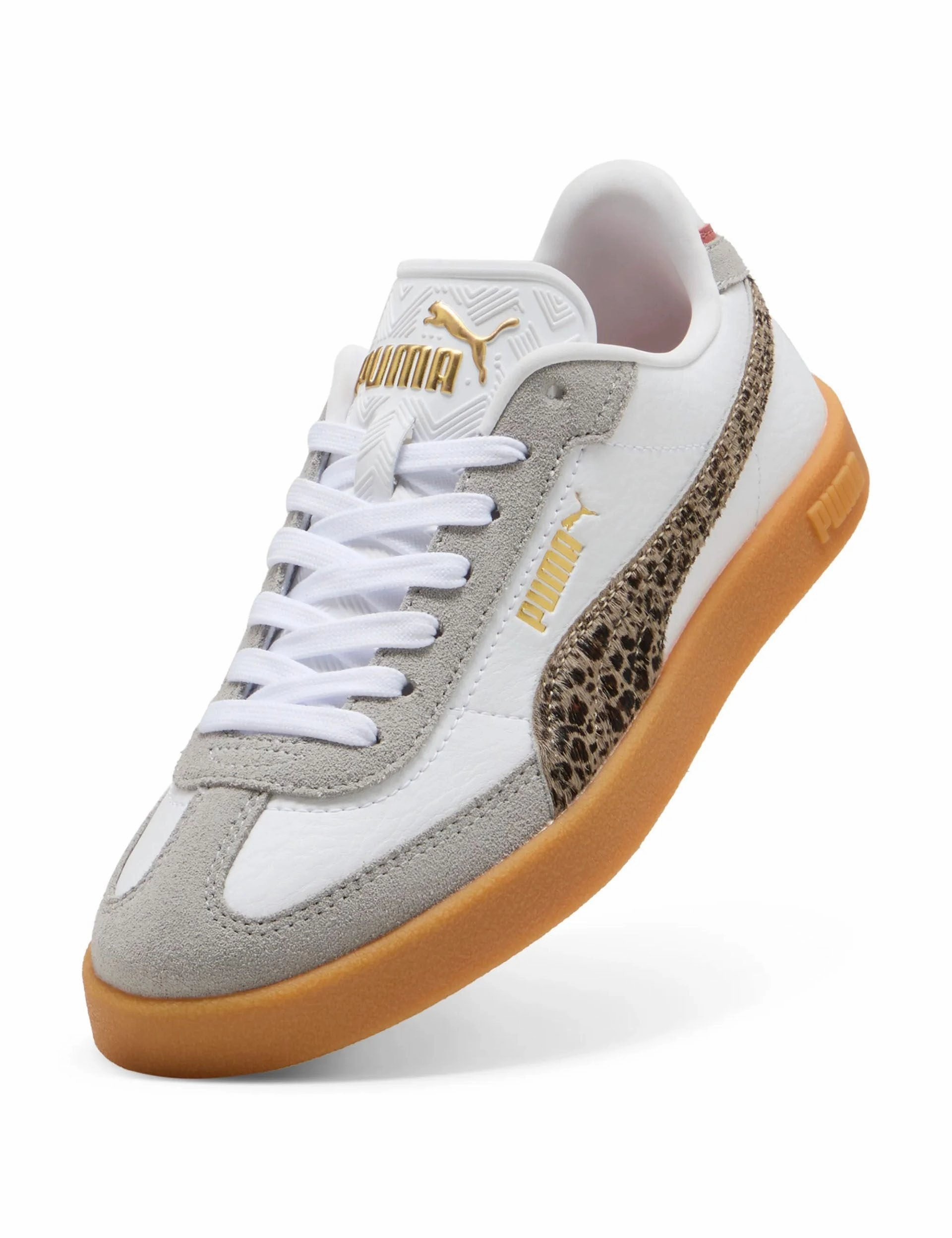 Flexible Support Club II Era Animal Flair Sneakers - White/Dusky Grey/Grey Echo