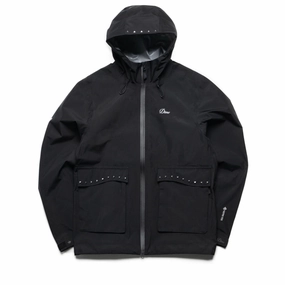 Dime x Adidas Studded GORE-TEX Jacket - Black Anti Static Finish Hook and loop fasteners