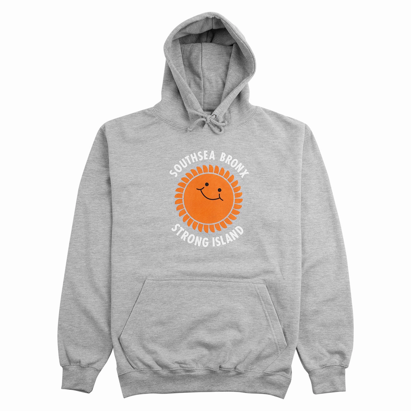 Southsea Bronx Strong Island Hoodie - Heather Grey Quick Layering