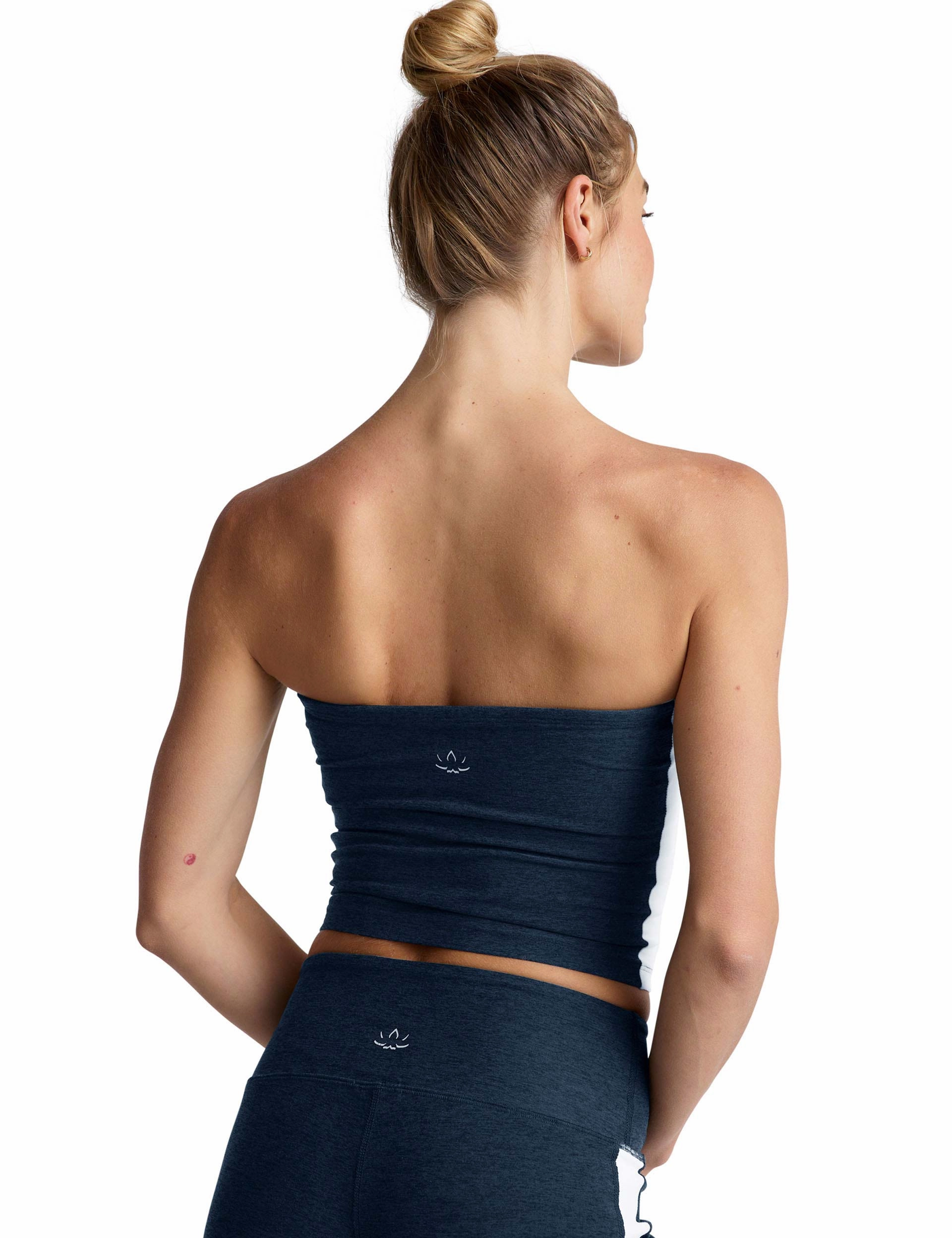 Spacedye Strapless Stripe Top - Nocturnal Navy/Cloud White short term projects Maneuverable