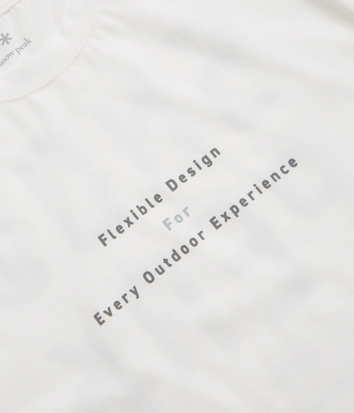 Snow Peak Jikaro Firering Table T-Shirt - Off White picnic venue