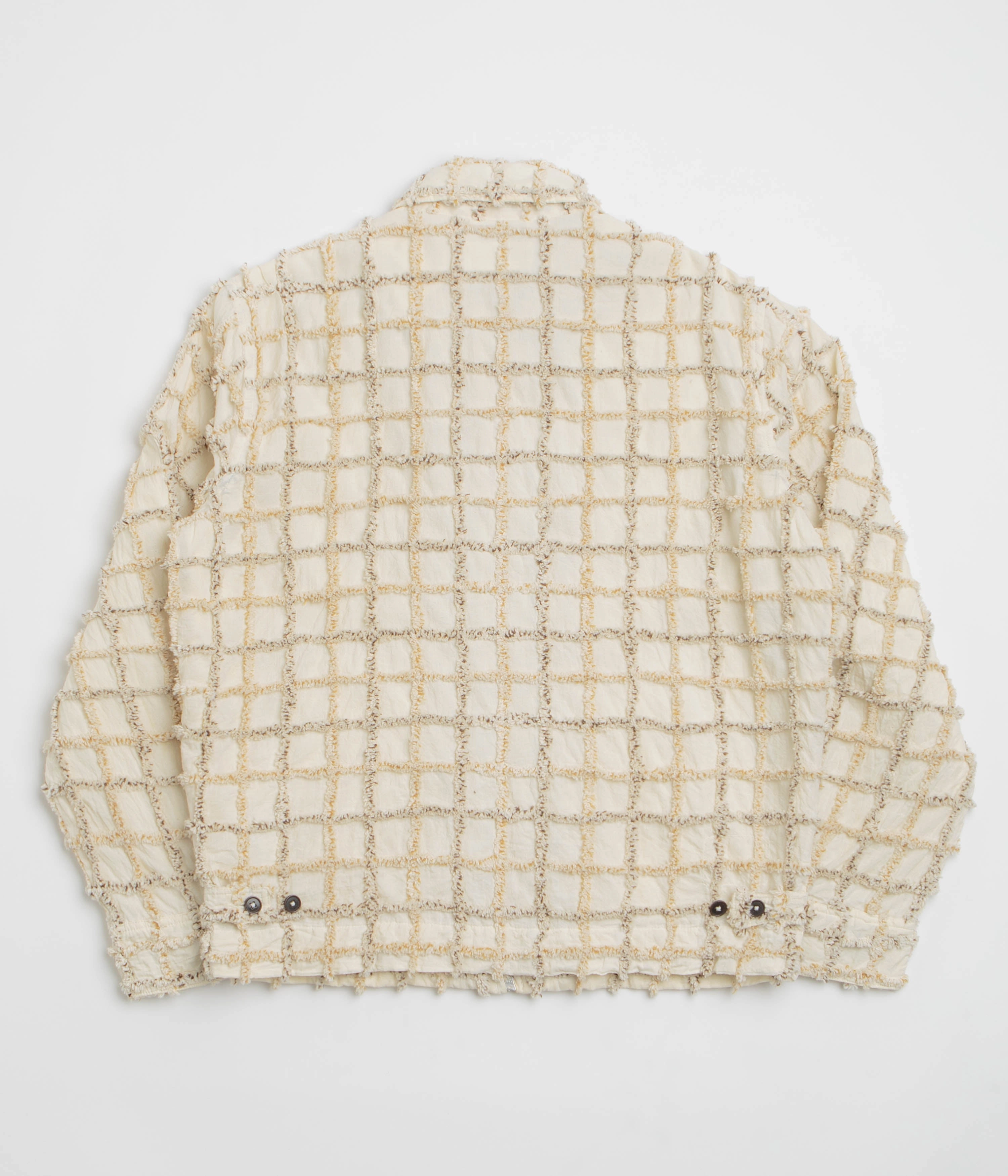 Universal Works Windcheater Jacket - Ecru construction workers Go Anywhere