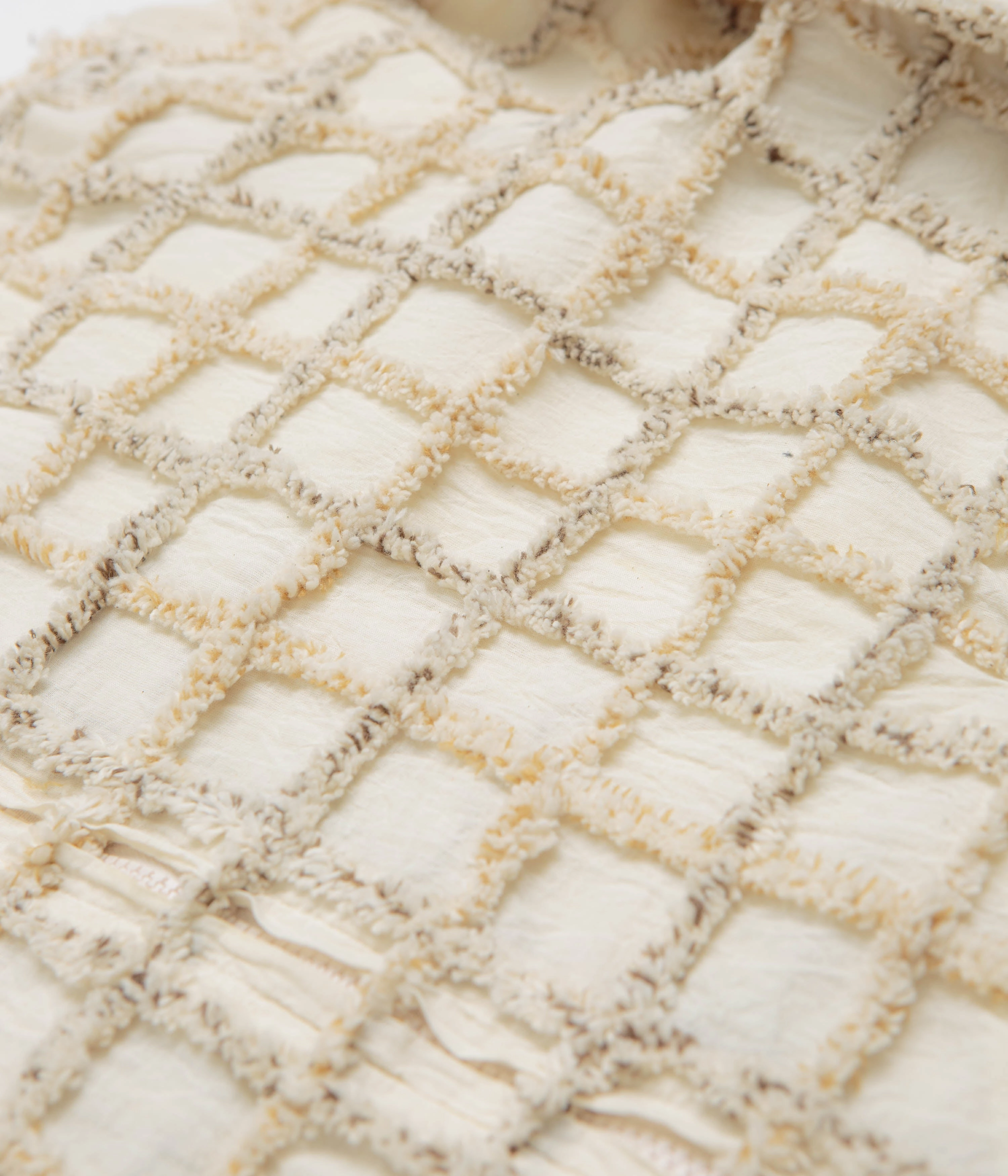 Embroidered Vegan Option Universal Works Windcheater Jacket - Ecru