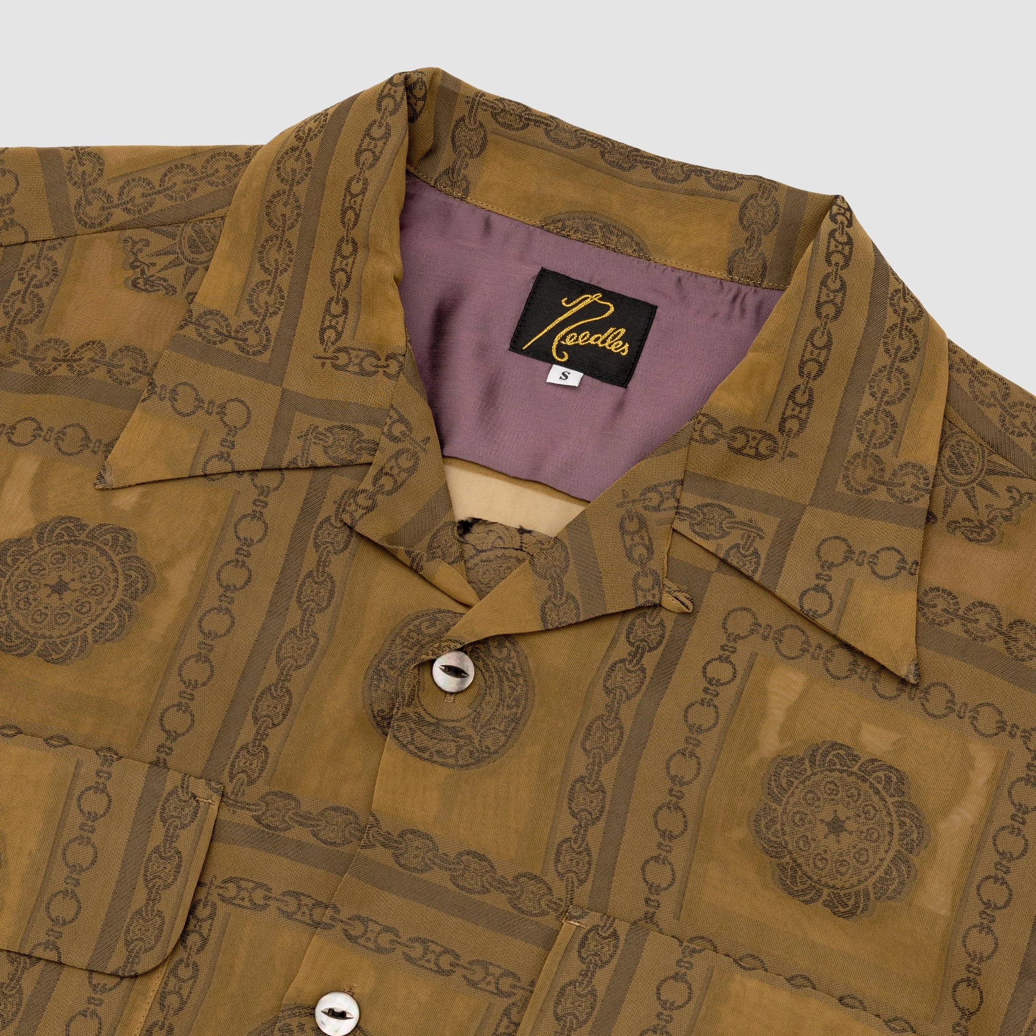 CHAIN BORDER JQ. S/S CLASSIC SHIRT Relaxed Silhouette garden party