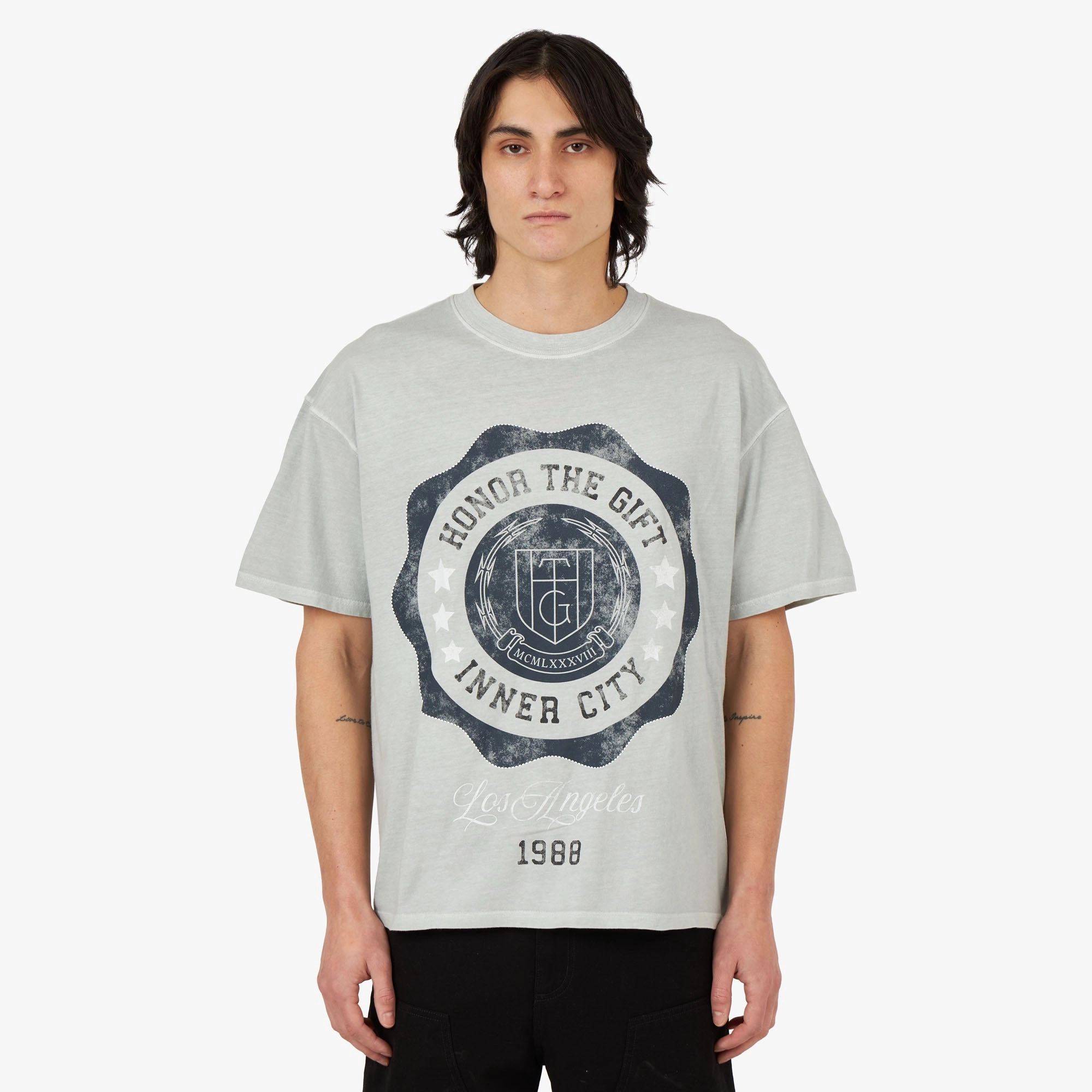 Honor The Gift HTG Seal Logo T-Shirt / Stone In-demand