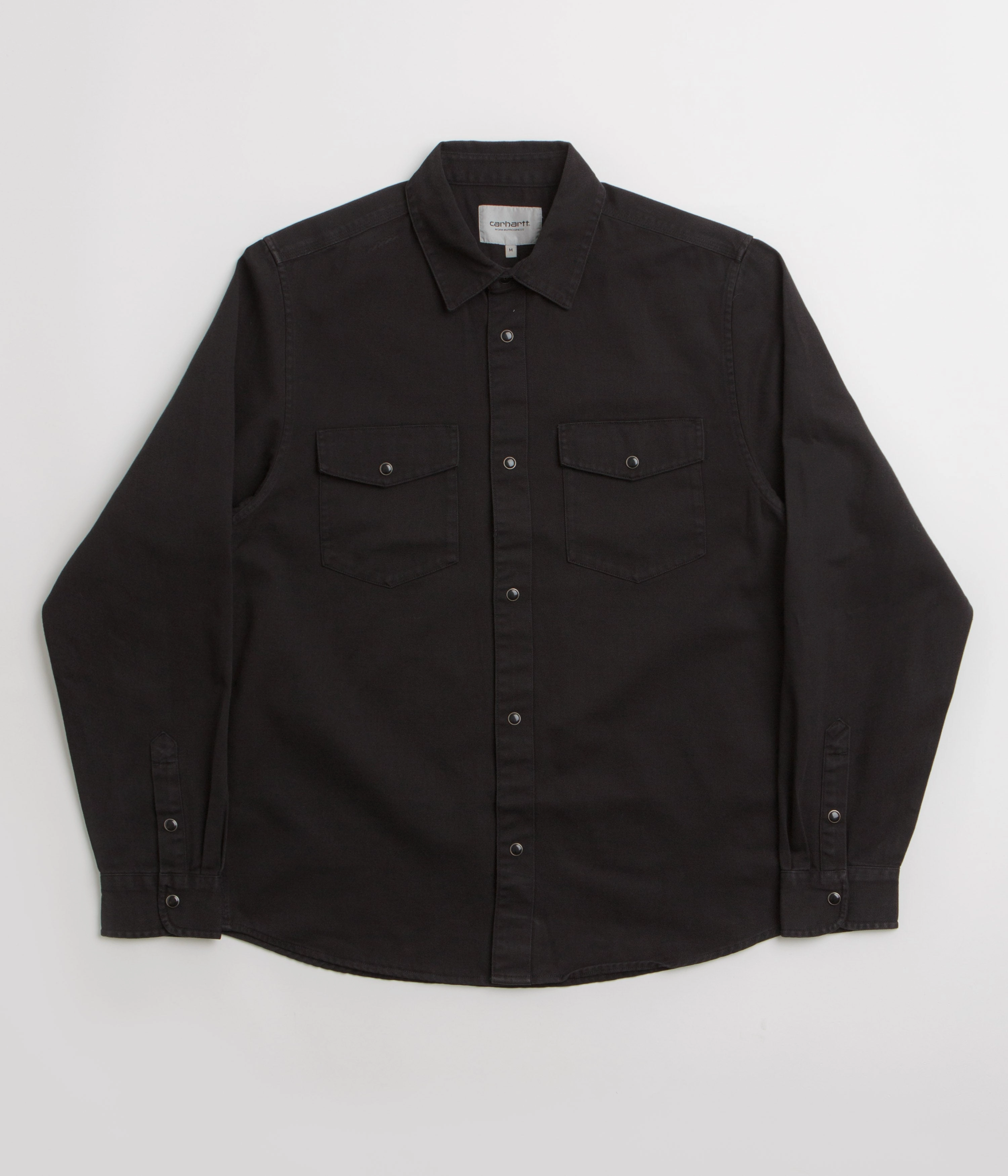 Carhartt Santa Fe Shirt - Black elegant design Laser Cut Edge Detail