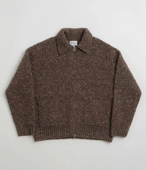 Slim Profile Norse Projects Erik Donegal Diamond Jacket - Seal Brown
